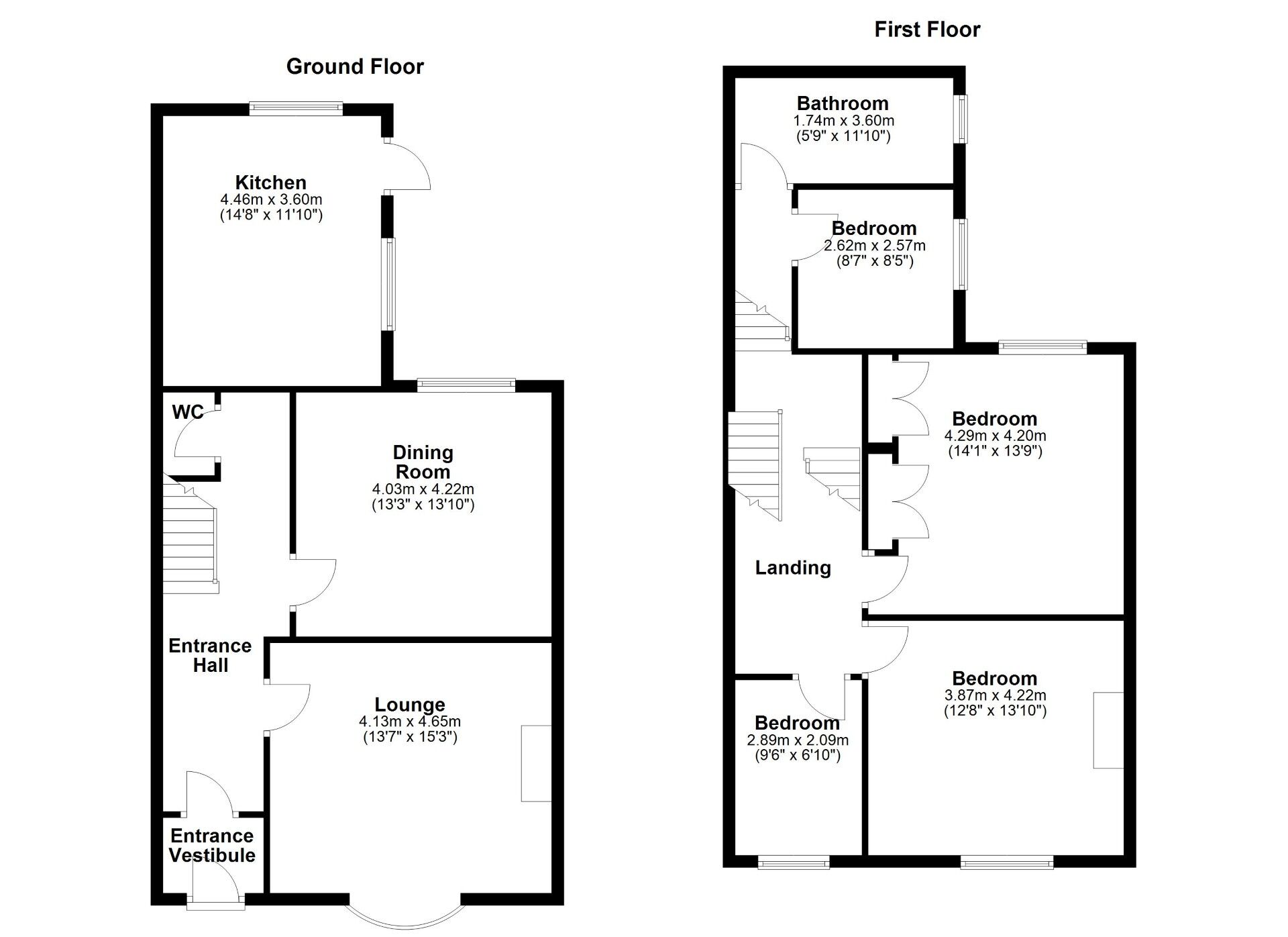 Floorplan of 4 bedroom Mid Terrace House for sale, Churchill Street, Wallsend, Tyne and Wear, NE28