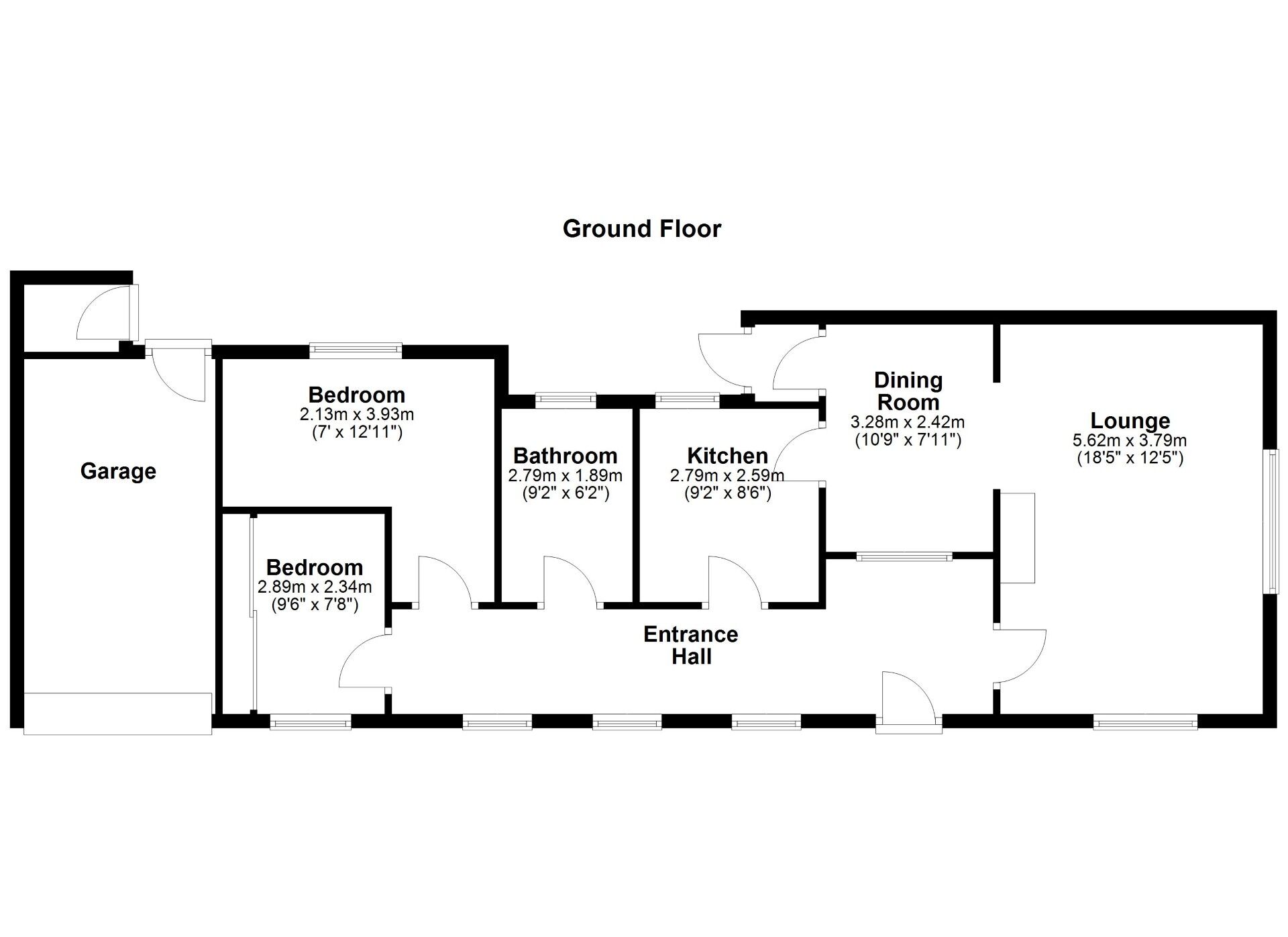 Floorplan of 2 bedroom Semi Detached Bungalow for sale, Jasmine Close, Newcastle upon Tyne, Tyne and Wear, NE6