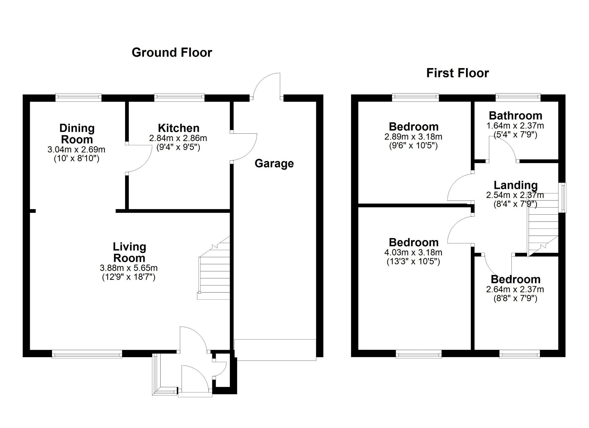Floorplan of 3 bedroom Detached House for sale, Aysgarth Avenue, Wallsend, Tyne and Wear, NE28