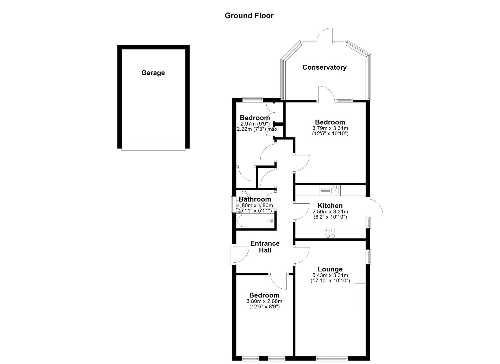 Floorplan of 3 bedroom Detached Bungalow for sale, Agricola Gardens, Wallsend, Tyne and Wear, NE28