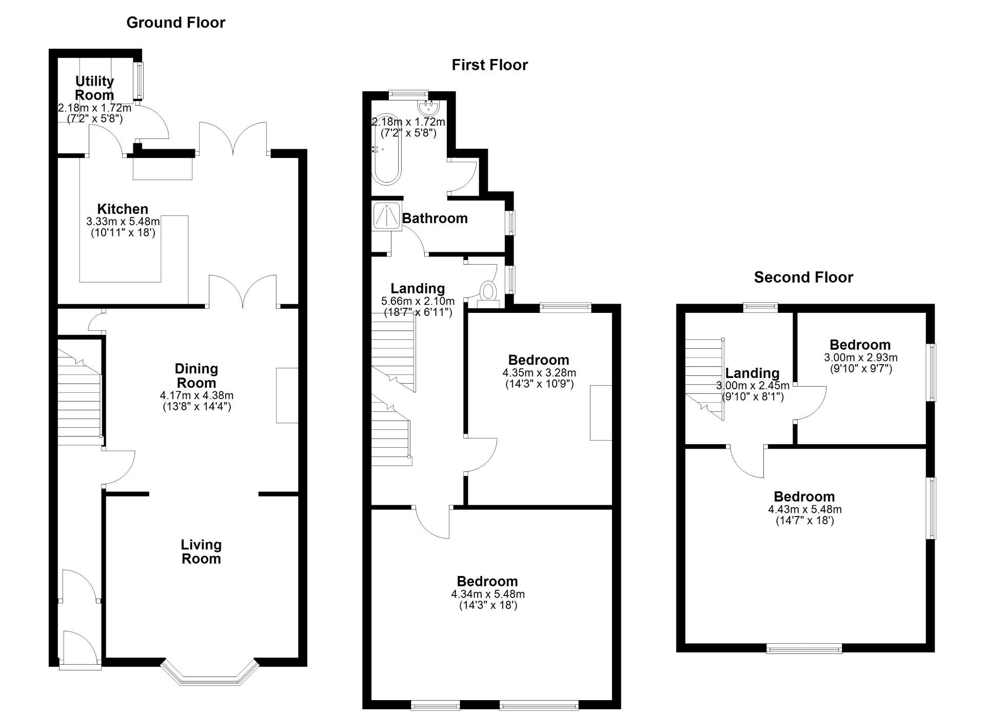 Floorplan of 4 bedroom End Terrace House for sale, Middle Street, Newcastle upon Tyne, Tyne and Wear, NE6