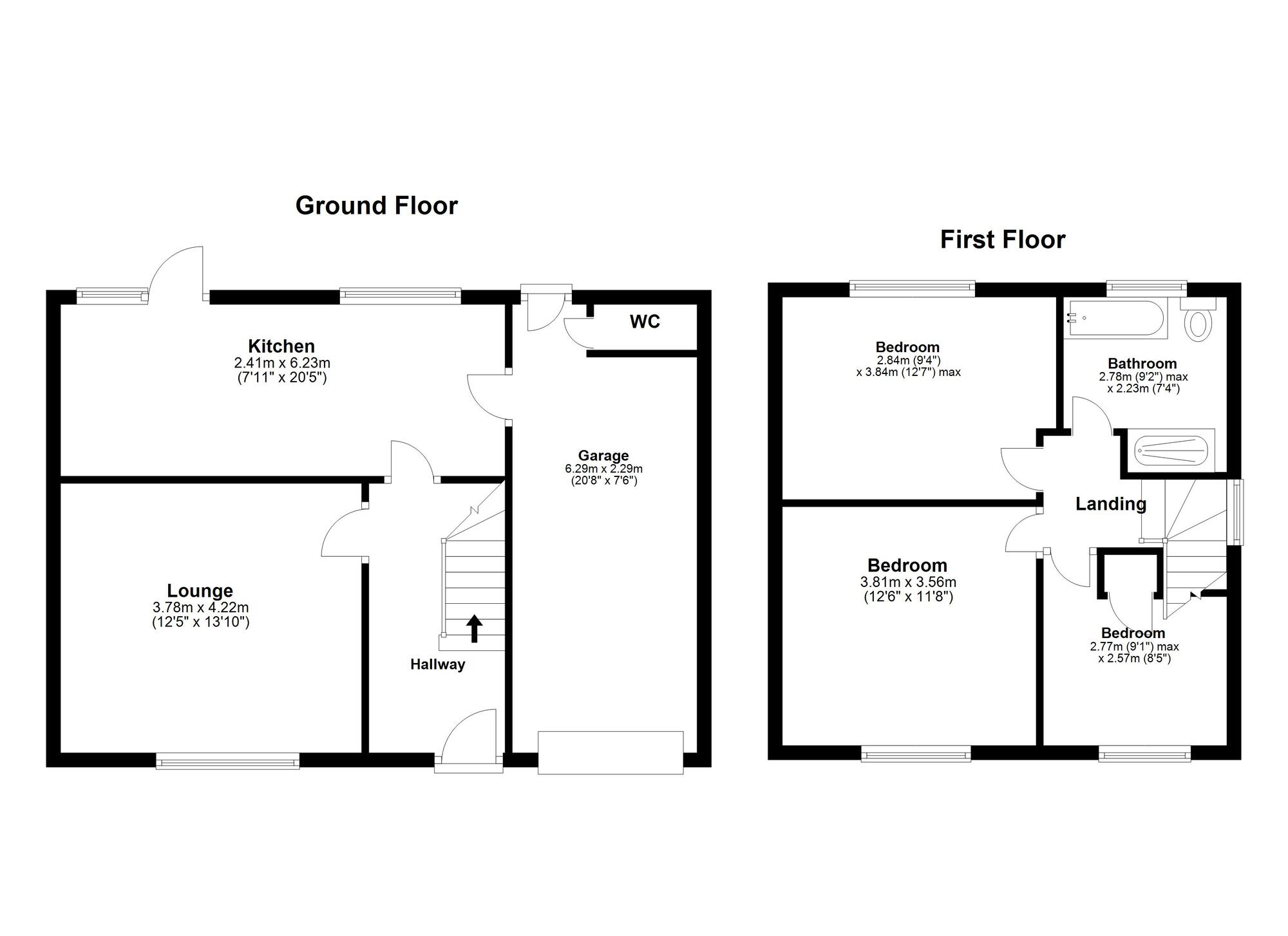 Floorplan of 3 bedroom Semi Detached House for sale, Simonside Avenue, Wallsend, Tyne and Wear, NE28
