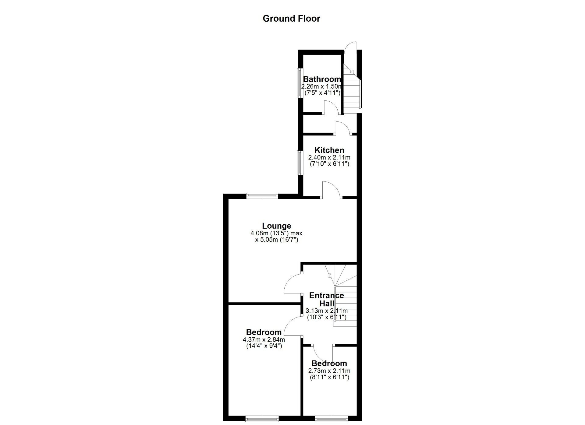 Floorplan of 2 bedroom  Flat for sale, Victoria Avenue, Wallsend, Tyne and Wear, NE28