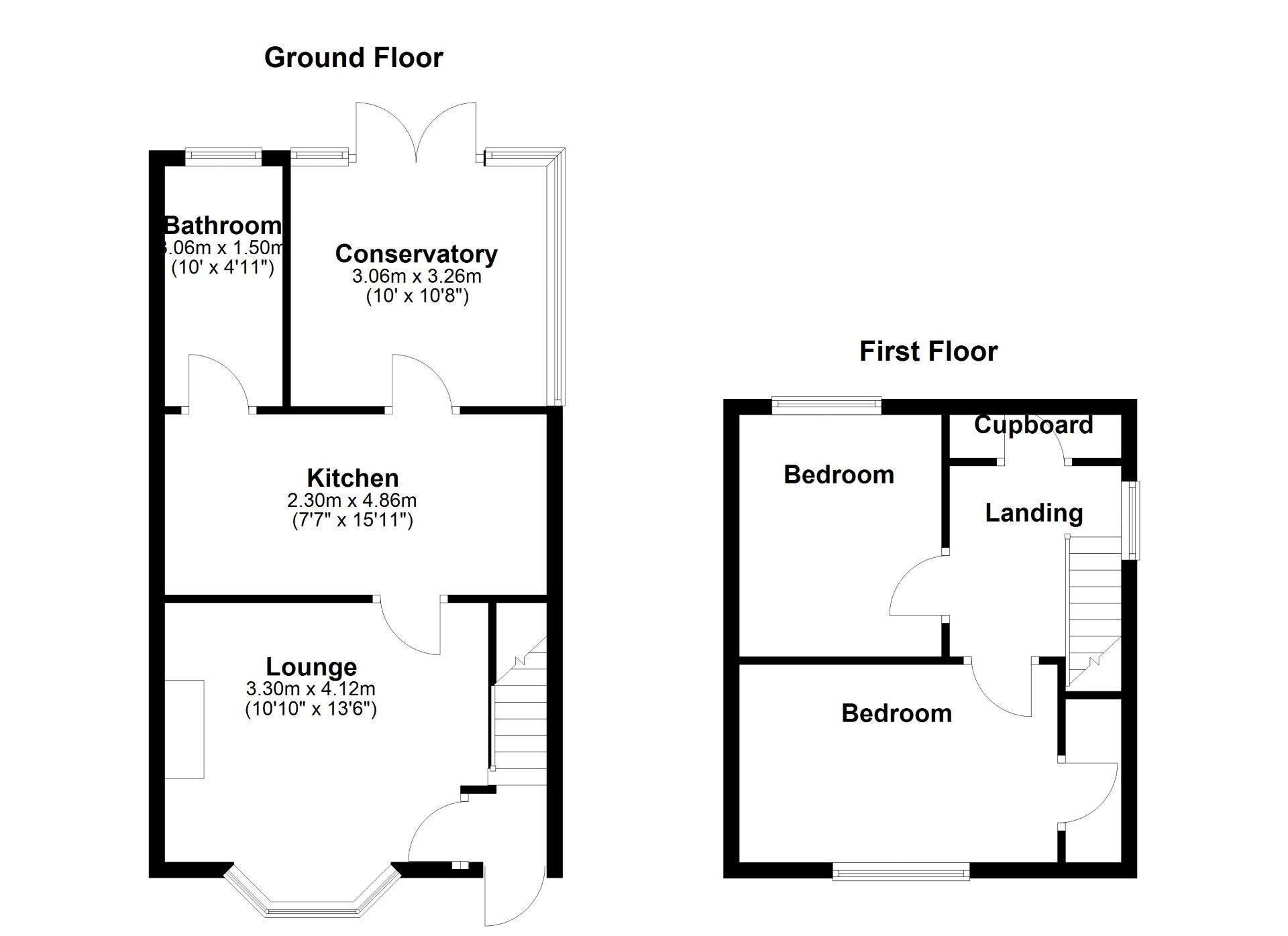 Floorplan of 2 bedroom Semi Detached House for sale, High View North, Wallsend, Tyne and Wear, NE28