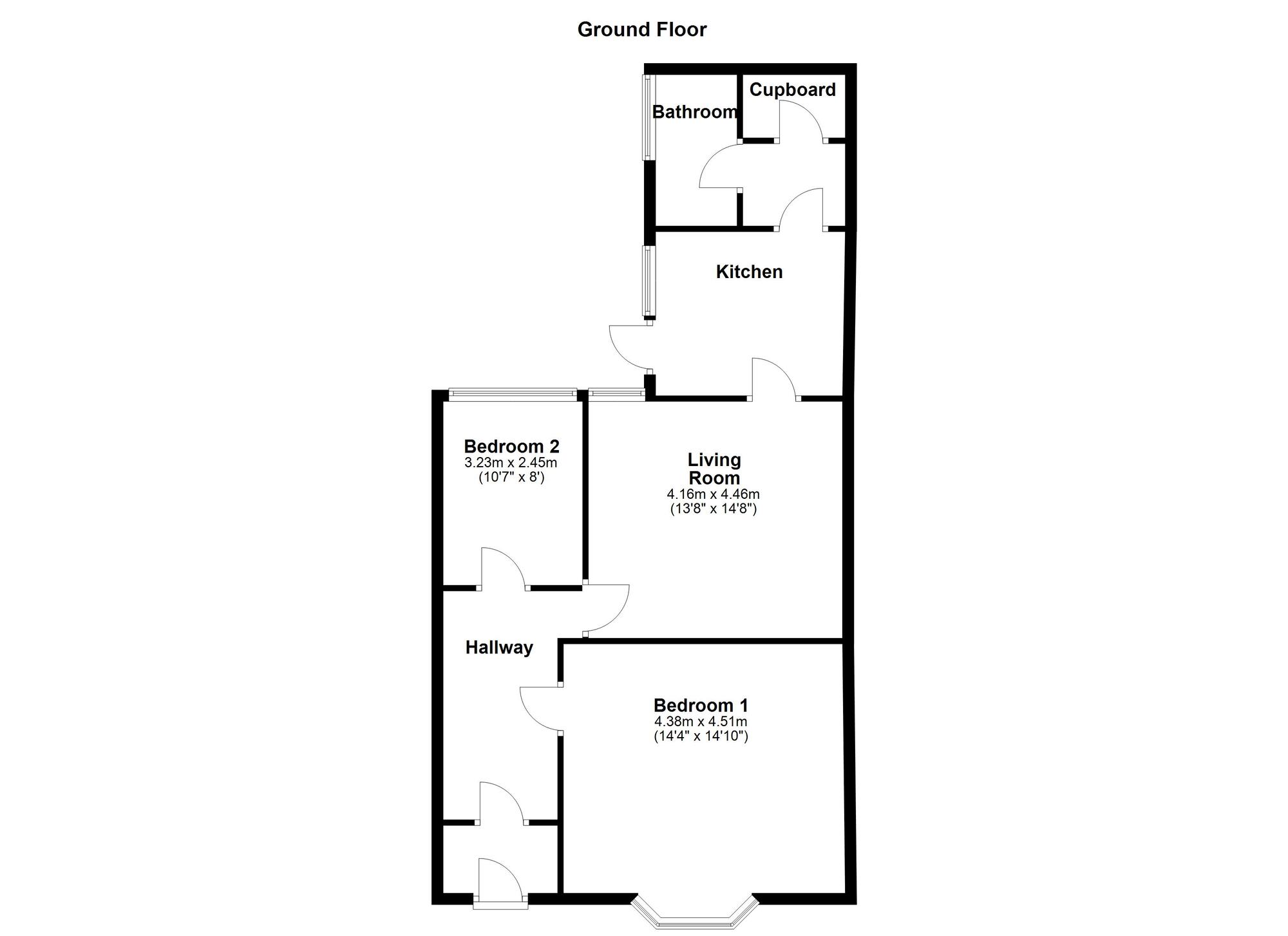 Floorplan of 2 bedroom  Flat for sale, Byker Terrace, Newcastle upon Tyne, Tyne and Wear, NE6