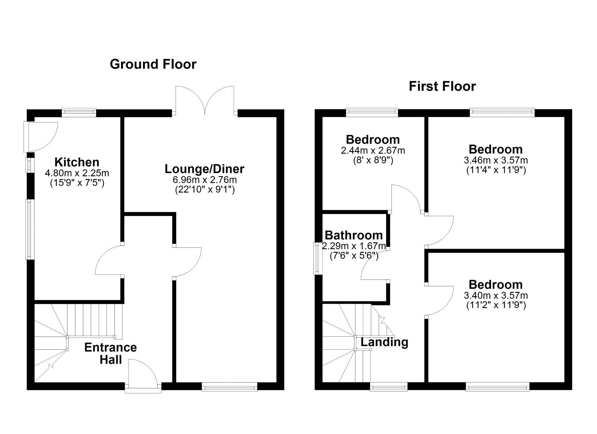 Floorplan of 3 bedroom Semi Detached House for sale, West Farm Road, Wallsend, Tyne and Wear, NE28