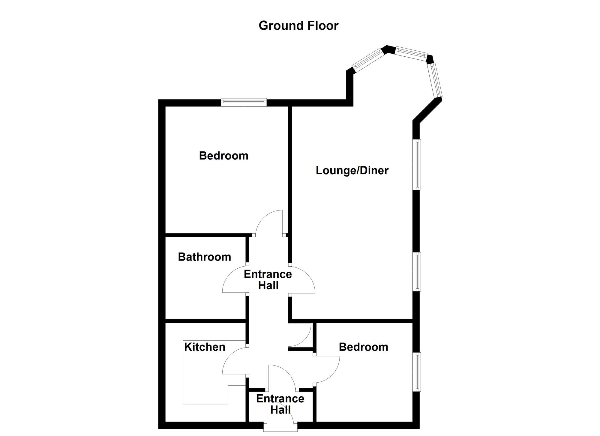 Floorplan of 2 bedroom  Flat for sale, Cosgrove Court, Newcastle upon Tyne, Tyne and Wear, NE7