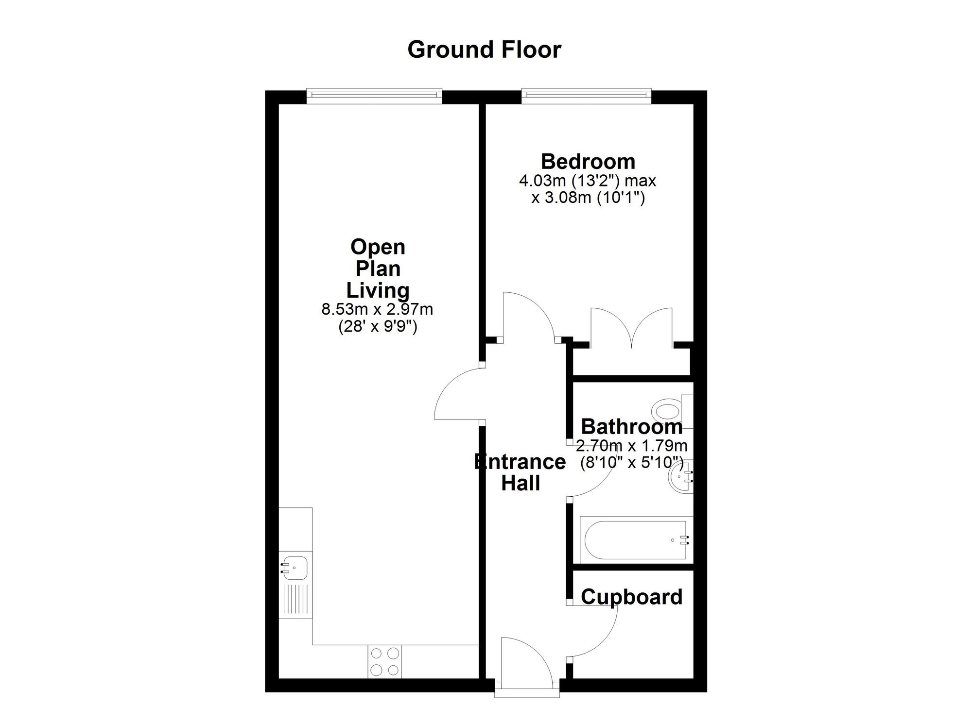 Floorplan of 1 bedroom  Flat for sale, Pilgrim Street, Newcastle upon Tyne, Tyne and Wear, NE1