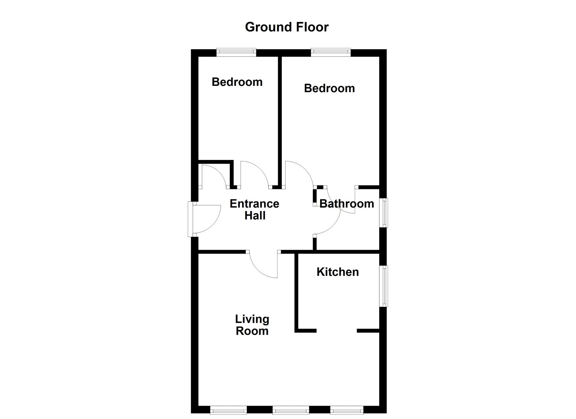 Floorplan of 2 bedroom Flat for sale, Tiberius Close, Wallsend, Tyne and Wear, NE28