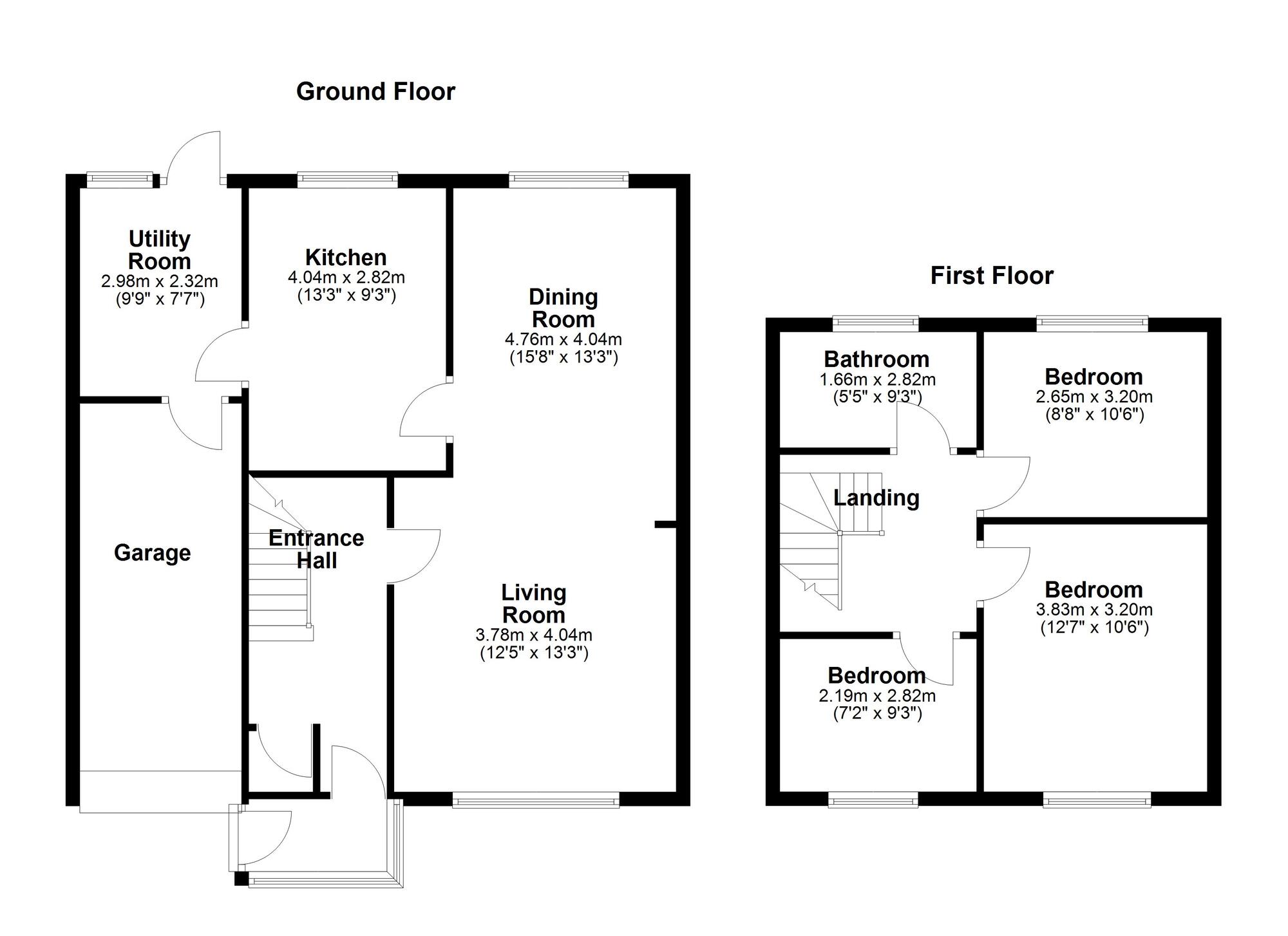 Floorplan of 3 bedroom Semi Detached House for sale, Broomfield Avenue, Wallsend, Tyne and Wear, NE28