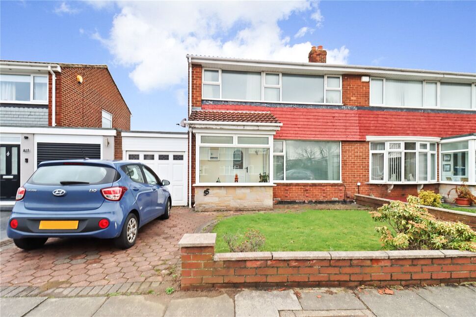 3 bedroom Semi Detached House for sale, Broomfield Avenue, Wallsend ...
