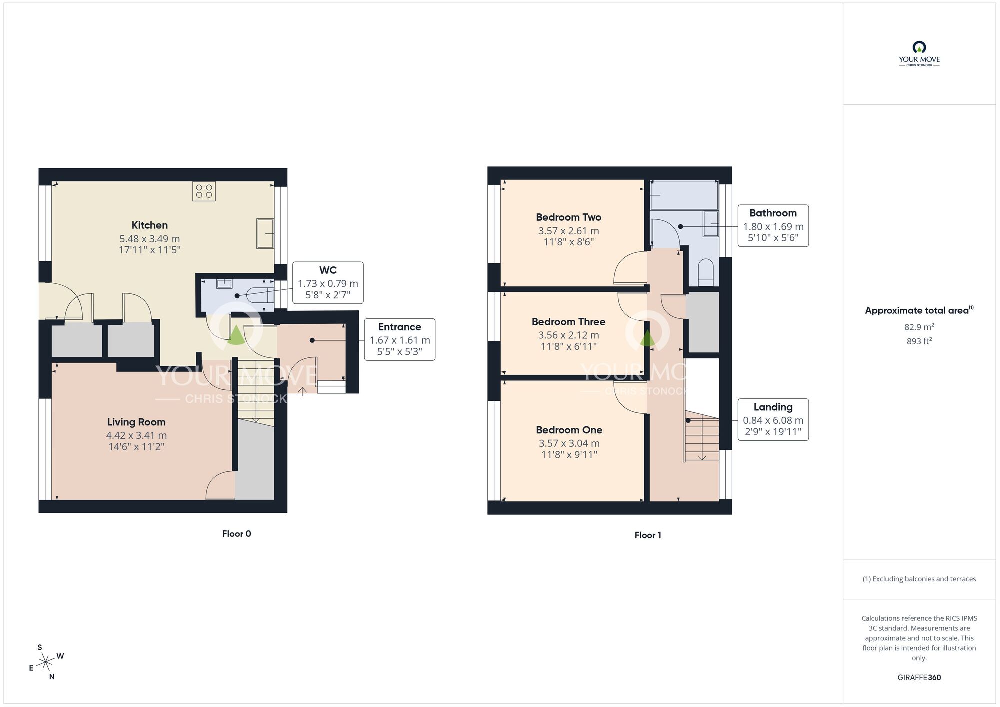 Floorplan of 3 bedroom Mid Terrace House for sale, Yorkdale Place, Newcastle upon Tyne, Tyne and Wear, NE6