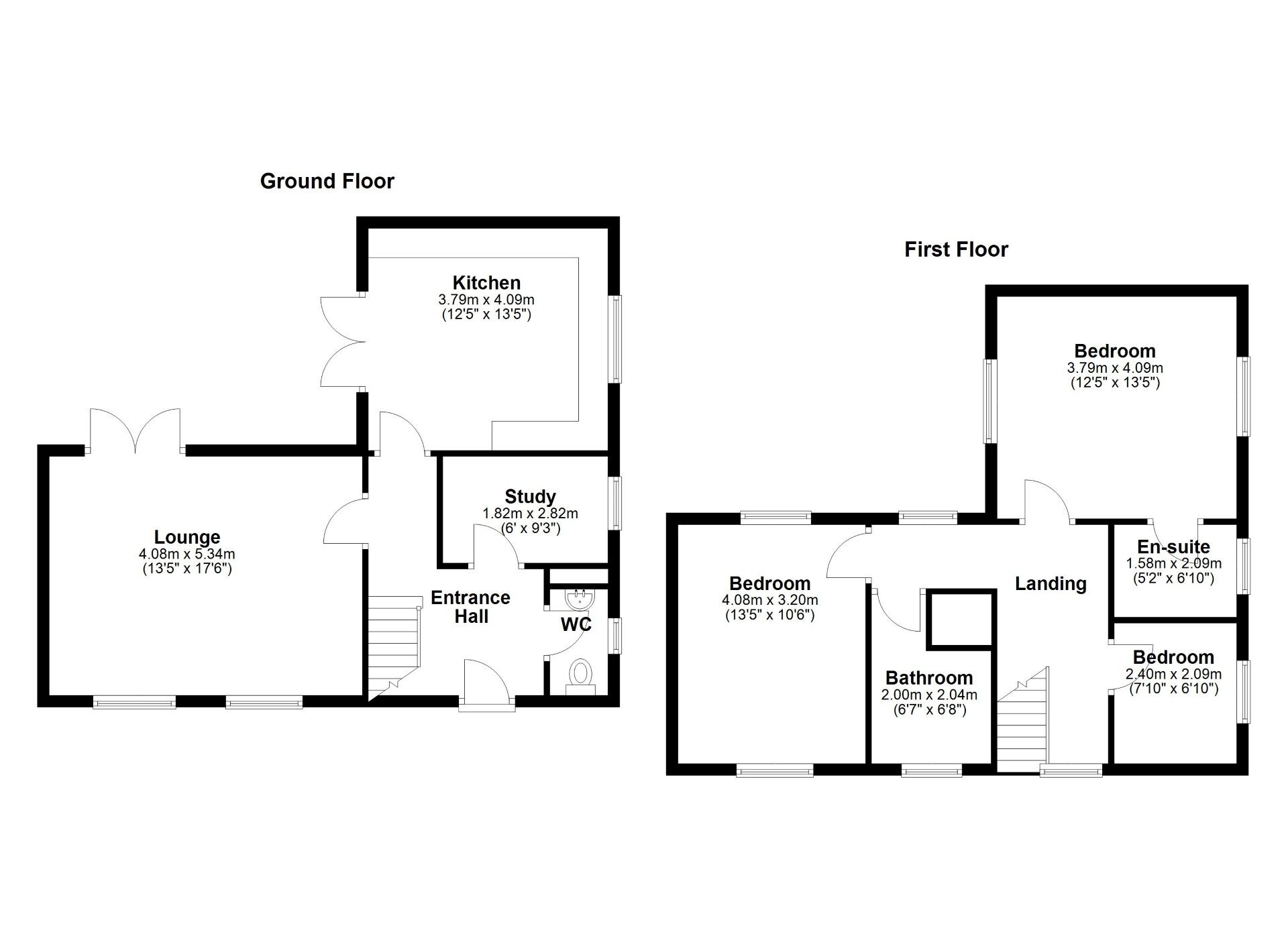 Floorplan of 3 bedroom Detached House for sale, Wyedale Way, Newcastle upon Tyne, Tyne and Wear, NE6