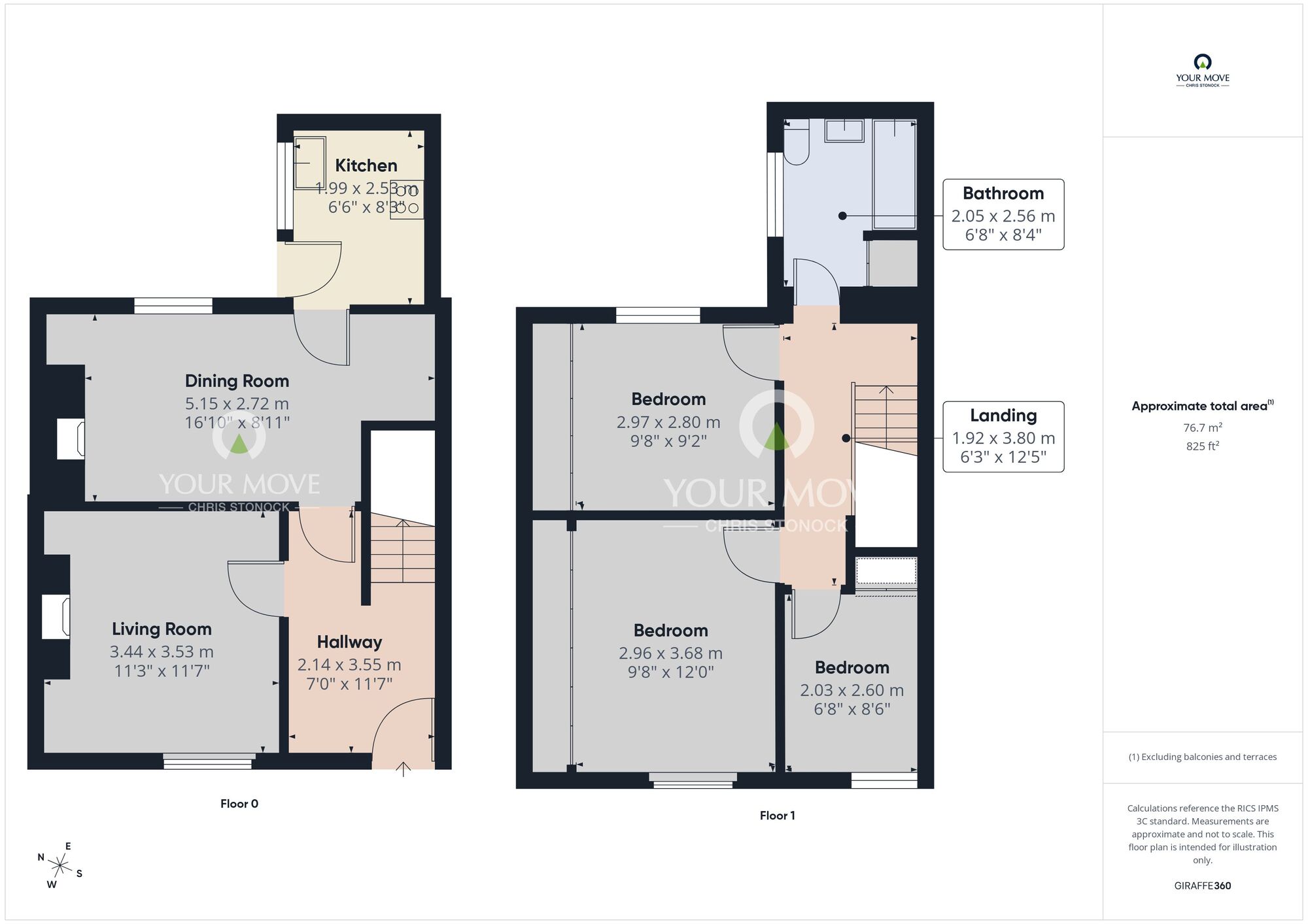 Floorplan of 3 bedroom Mid Terrace House for sale, Mutual Street, Wallsend, Tyne and Wear, NE28