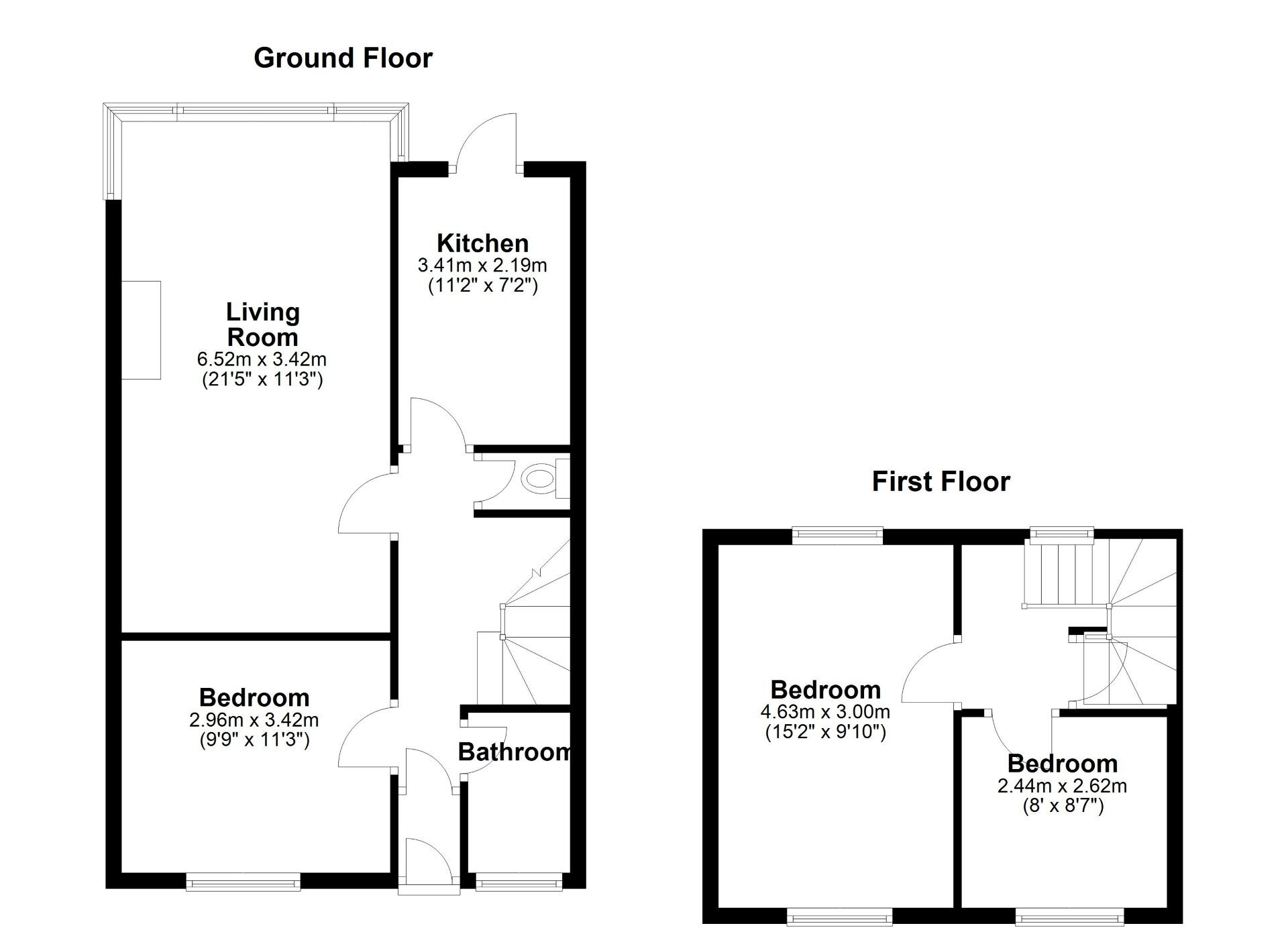 Floorplan of 3 bedroom Mid Terrace House for sale, Chevin Close, Newcastle upon Tyne, Tyne and Wear, NE6