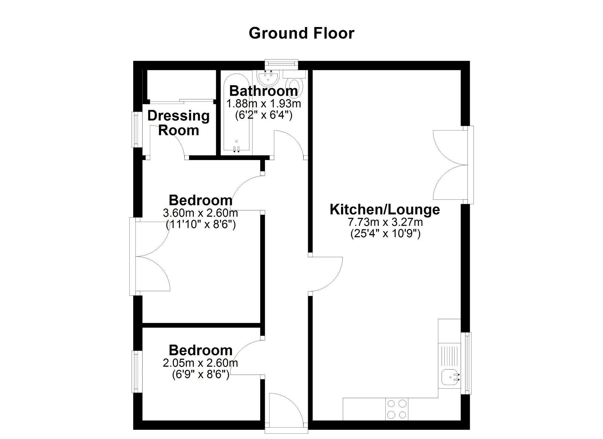 Floorplan of 2 bedroom Flat for sale, Mackley Court, Wallsend, Tyne and Wear, NE28