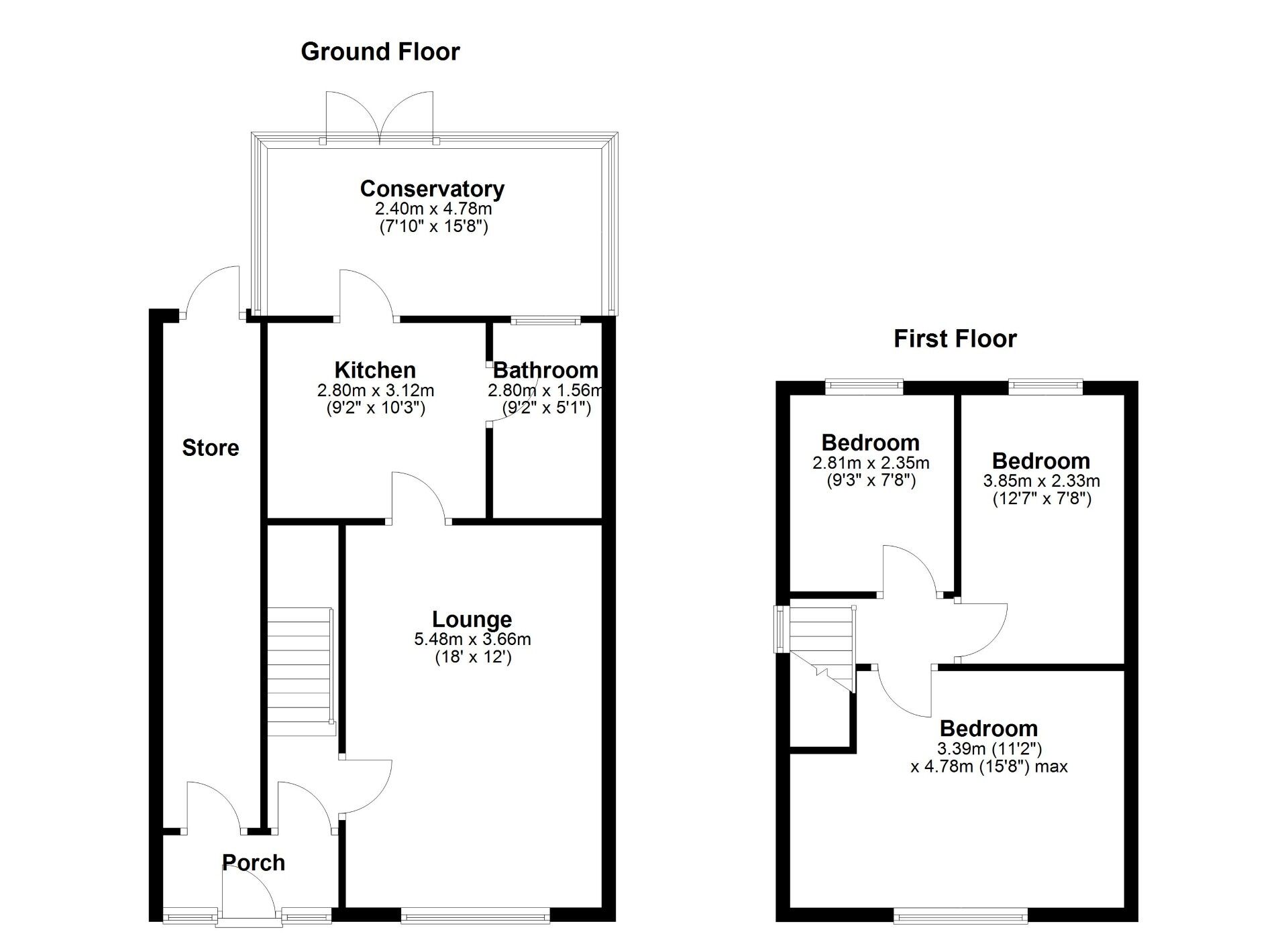 Floorplan of 3 bedroom Semi Detached House for sale, Ayton Street, Newcastle upon Tyne, Tyne and Wear, NE6