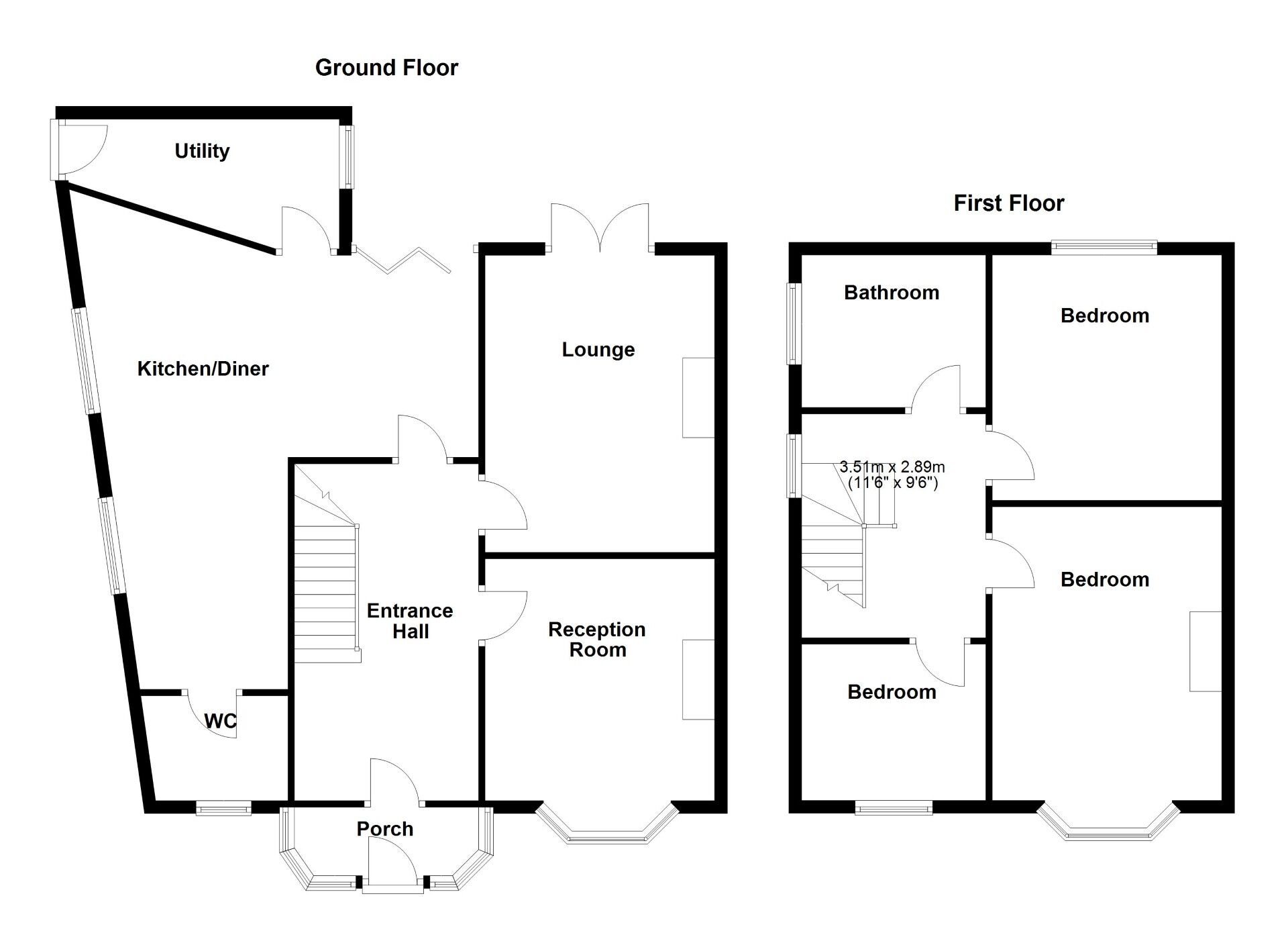 Floorplan of 3 bedroom Semi Detached House for sale, Logan Road, Newcastle upon Tyne, Tyne and Wear, NE6