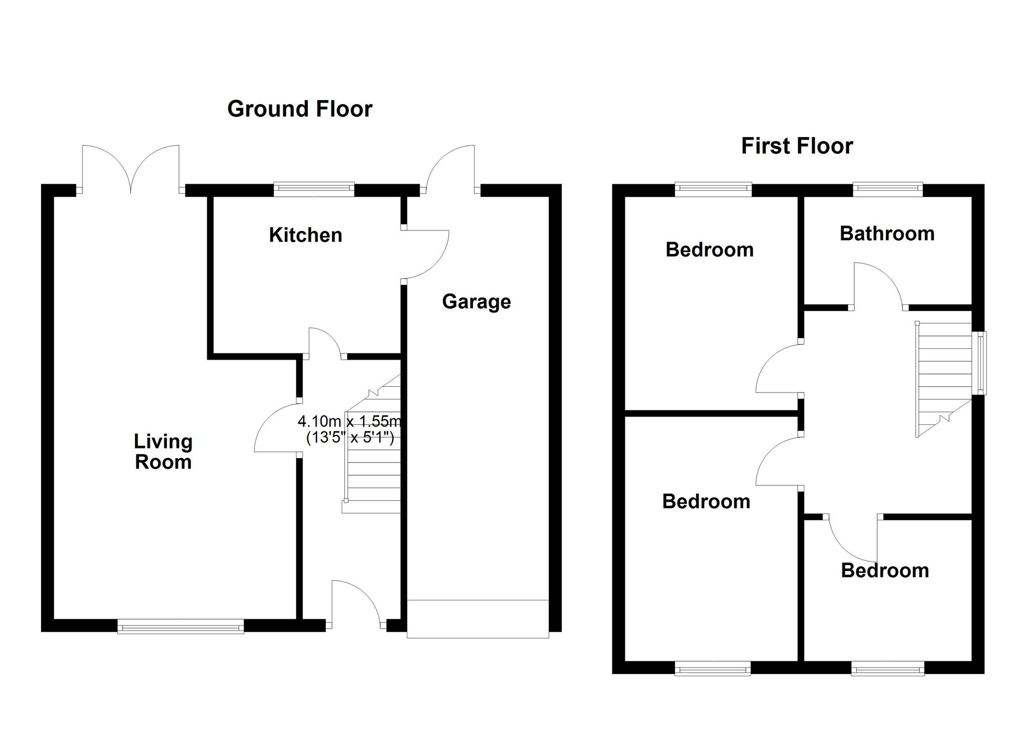 Floorplan of 3 bedroom Semi Detached House for sale, Boscombe Drive, Wallsend, Tyne and Wear, NE28