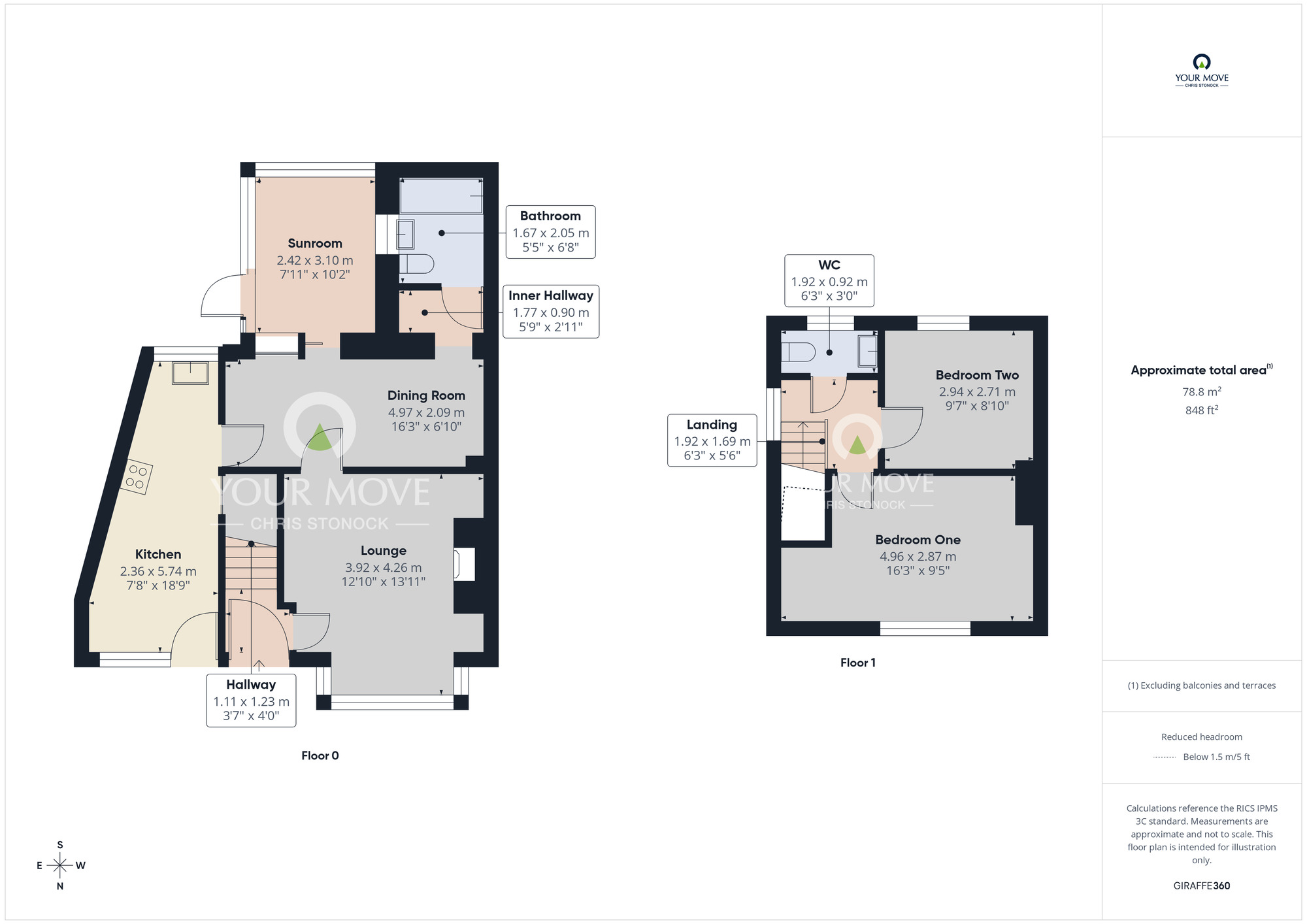 Floorplan of 2 bedroom Semi Detached House for sale, Mullen Road, Wallsend, Tyne and Wear, NE28