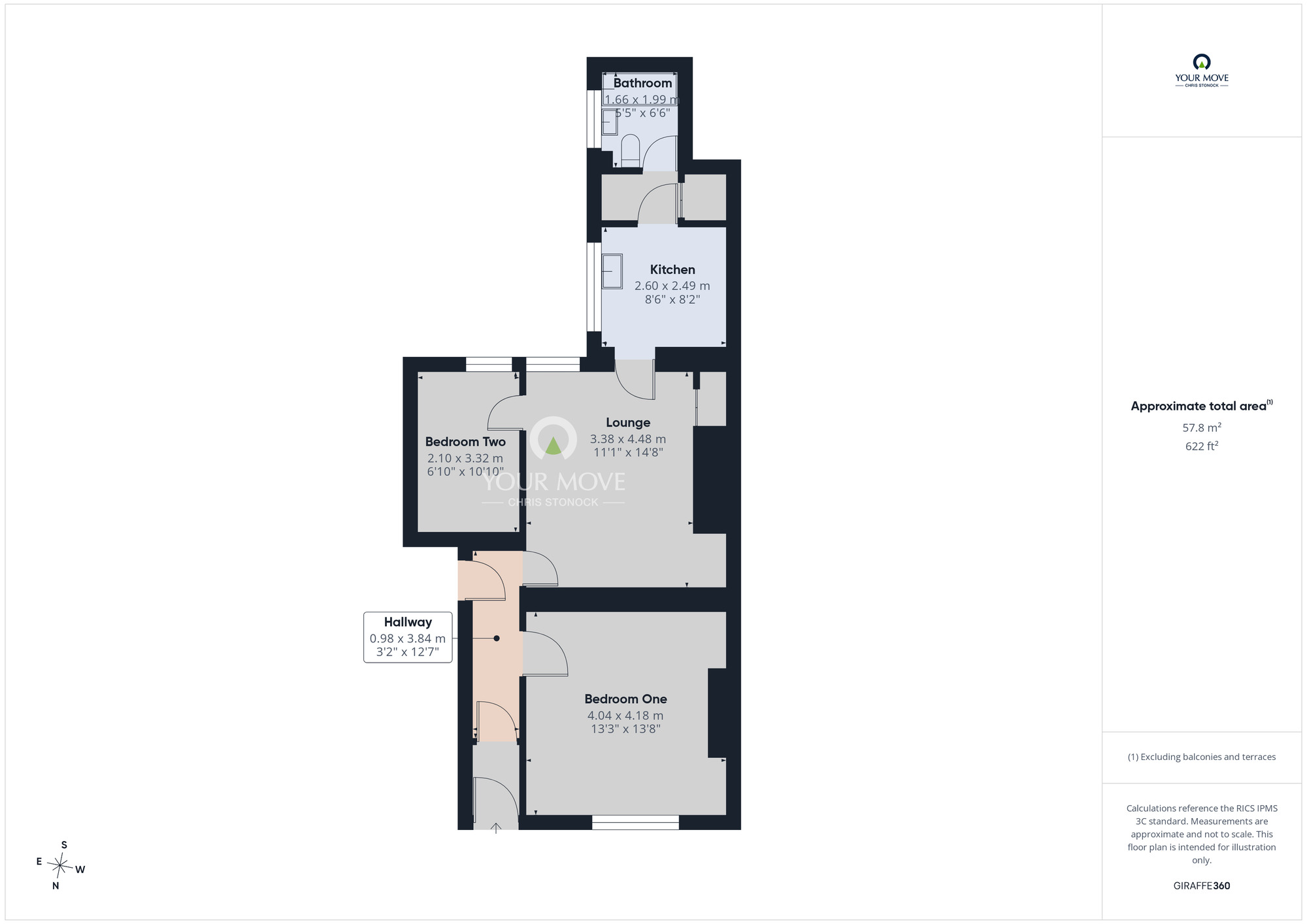 Floorplan of 2 bedroom Flat to rent, Vine Street, Wallsend, Tyne and Wear, NE28