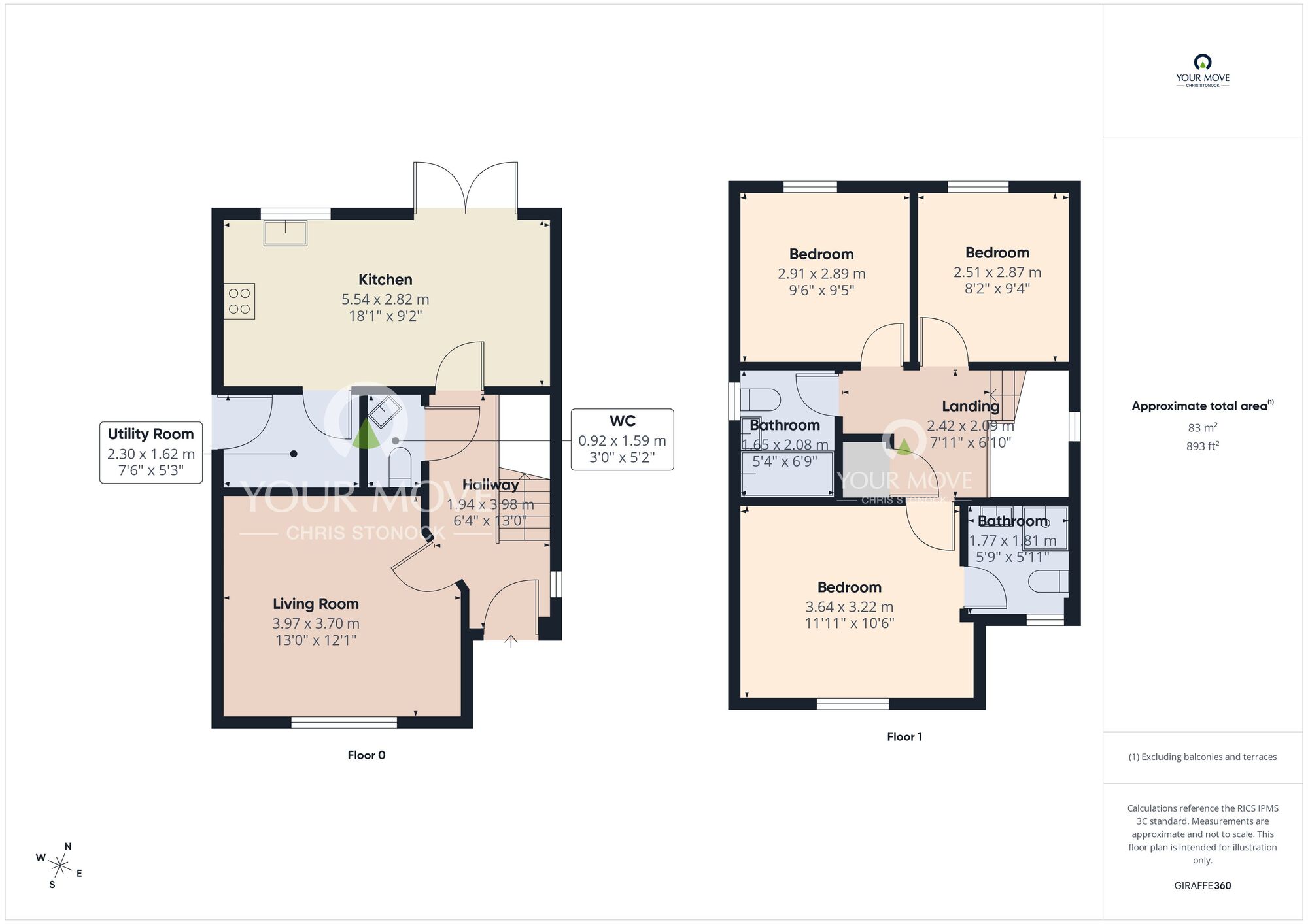 Floorplan of 3 bedroom Detached House for sale, Moor Edge Drive, Wallsend, Tyne and Wear, NE28