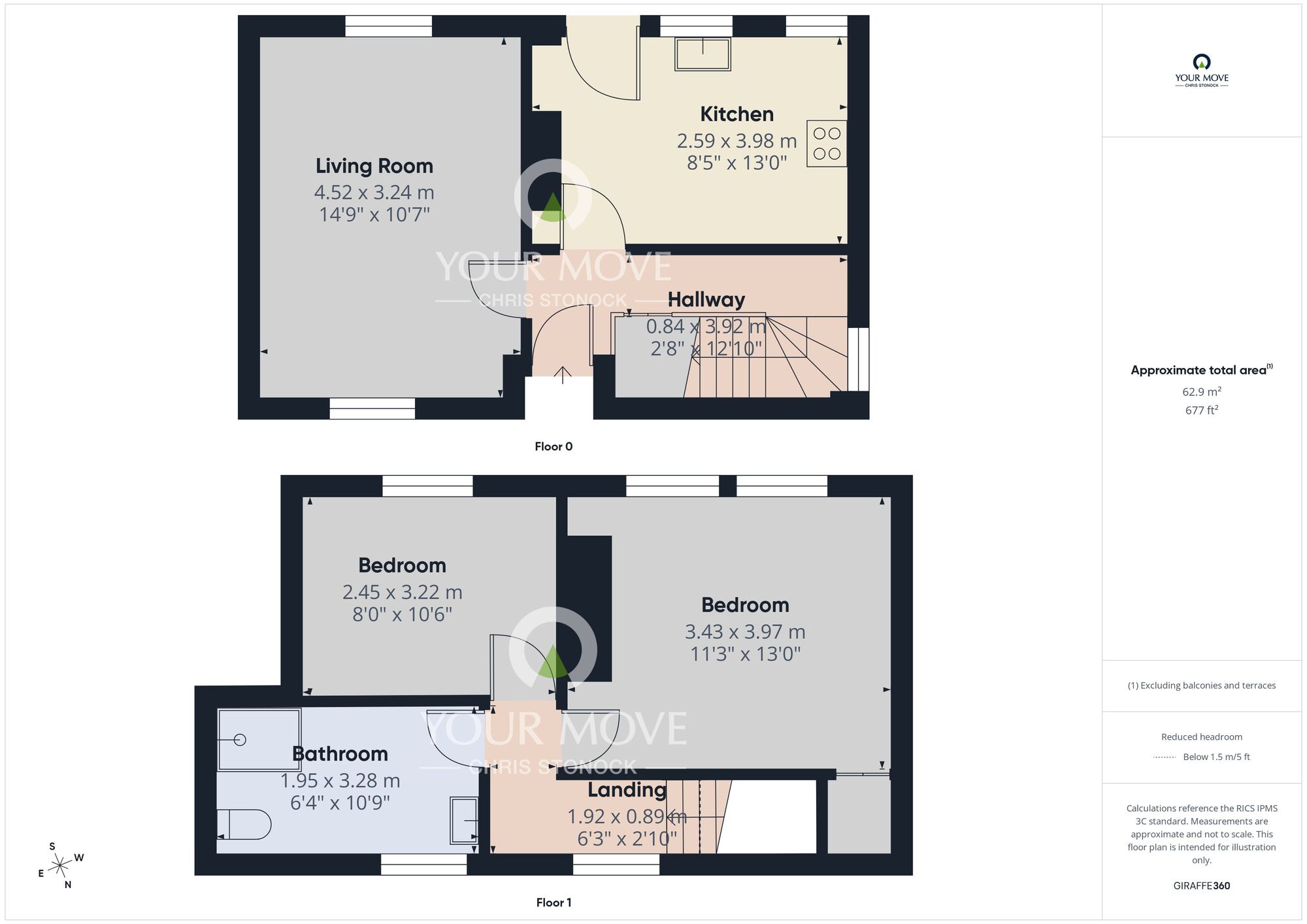 Floorplan of 2 bedroom End Terrace House for sale, Welbeck Road, Newcastle upon Tyne, Tyne and Wear, NE6