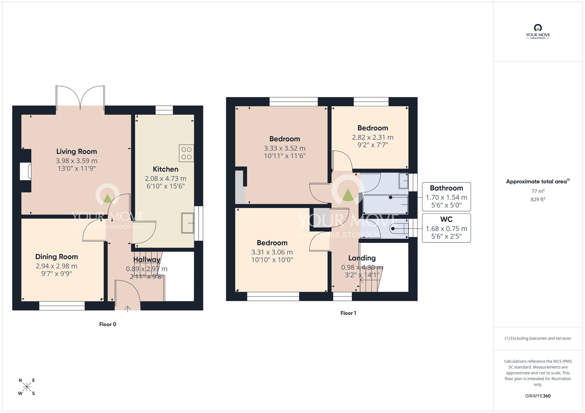 Floorplan of 3 bedroom Semi Detached House for sale, Ilford Road, Wallsend, Tyne and Wear, NE28