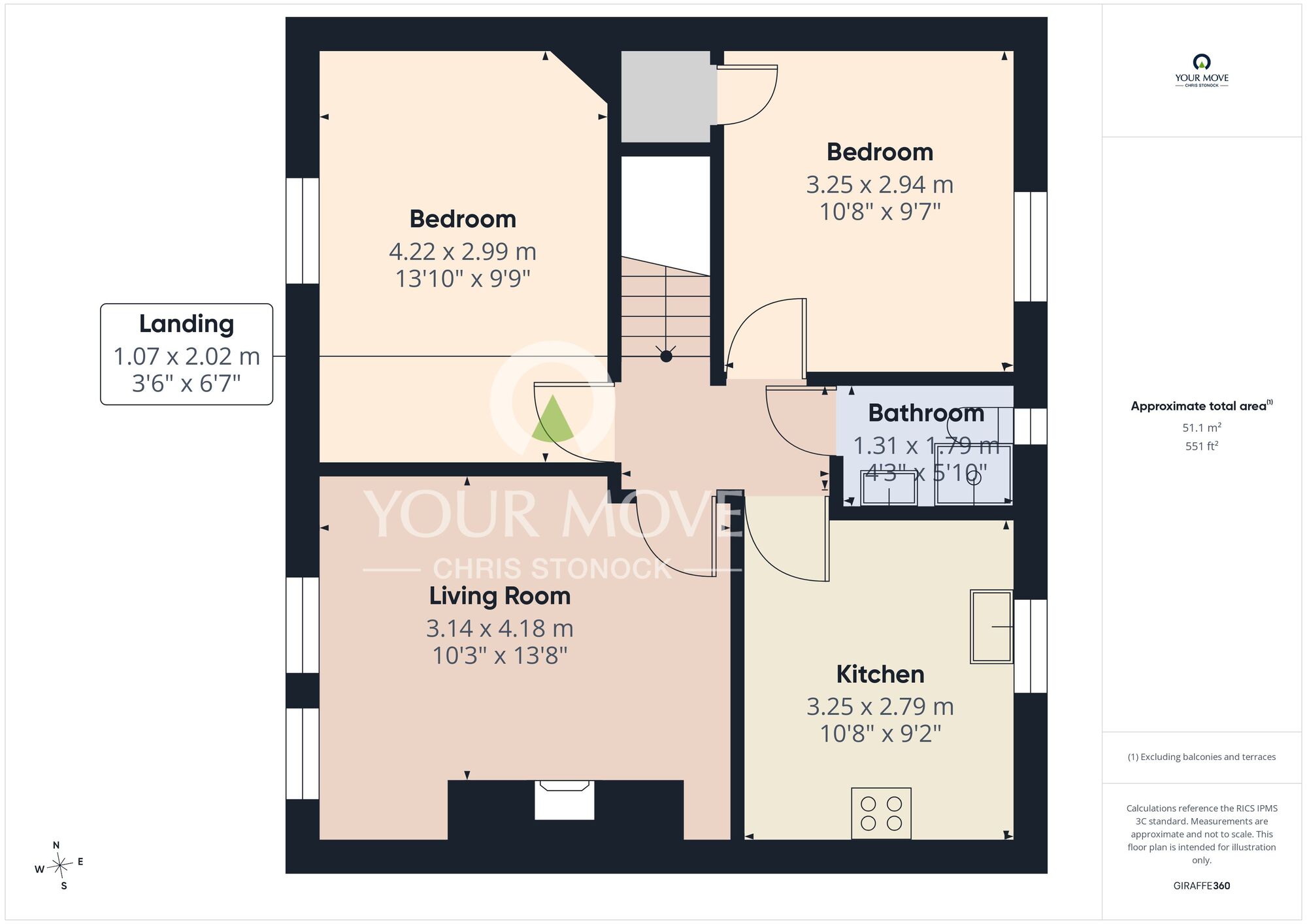 Floorplan of 2 bedroom Flat for sale, Holystone Crescent, Newcastle upon Tyne, Tyne and Wear, NE7