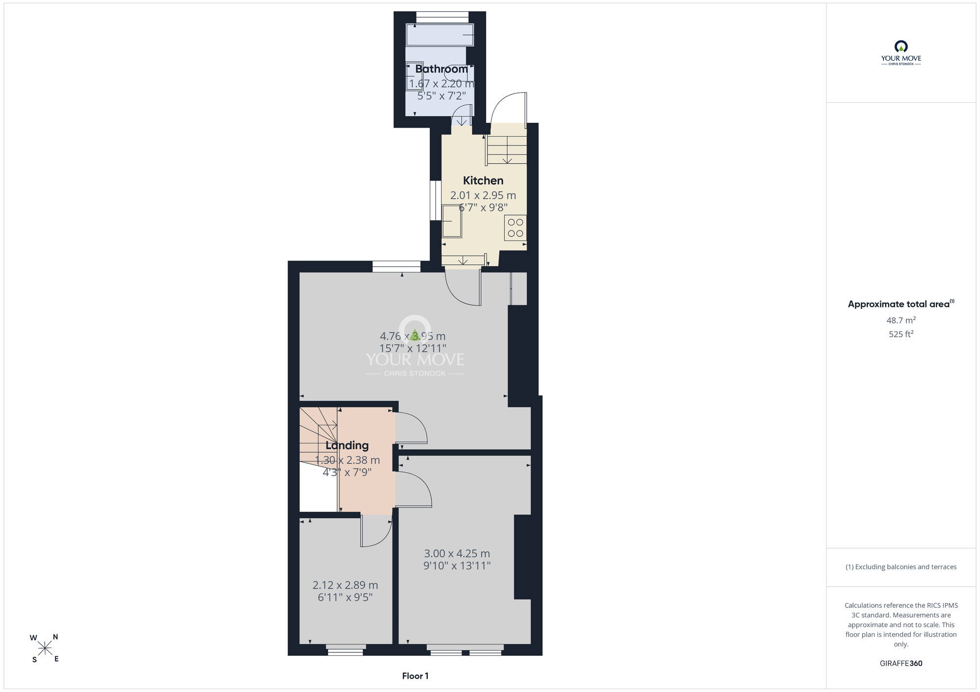 Floorplan of 2 bedroom Flat to rent, Albert Avenue, Wallsend, Tyne and Wear, NE28