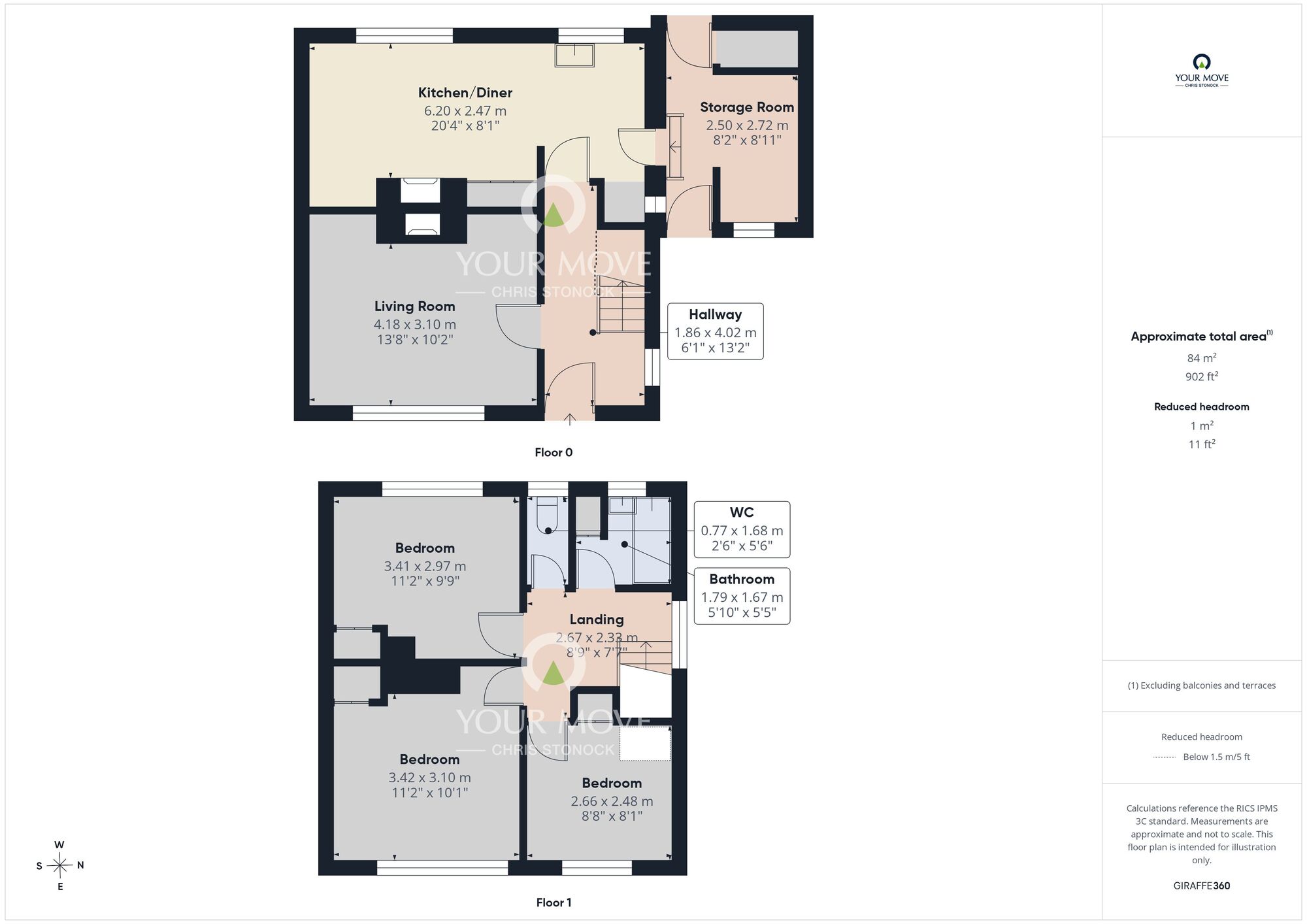 Floorplan of 3 bedroom Semi Detached House for sale, Cragside Gardens, Wallsend, Tyne and Wear, NE28