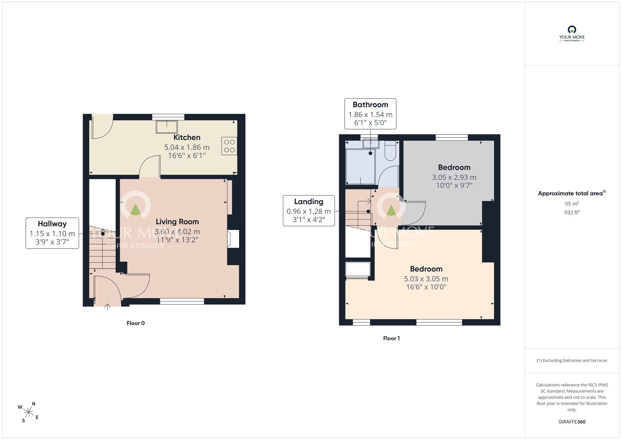 Floorplan of 2 bedroom Mid Terrace House for sale, Fairhaven Avenue, Newcastle upon Tyne, Tyne and Wear, NE6