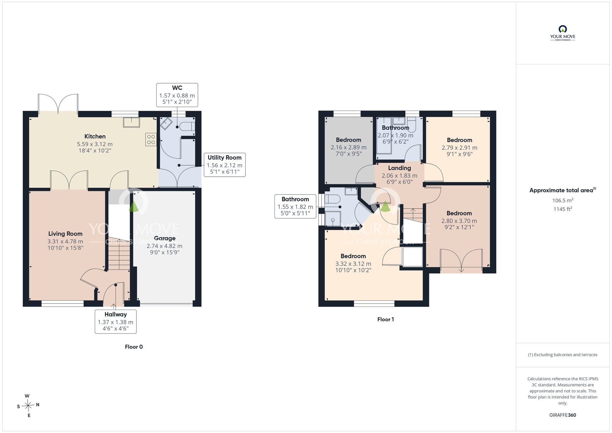 Floorplan of 4 bedroom Detached House for sale, Benton Crescent, Wallsend, Tyne and Wear, NE28