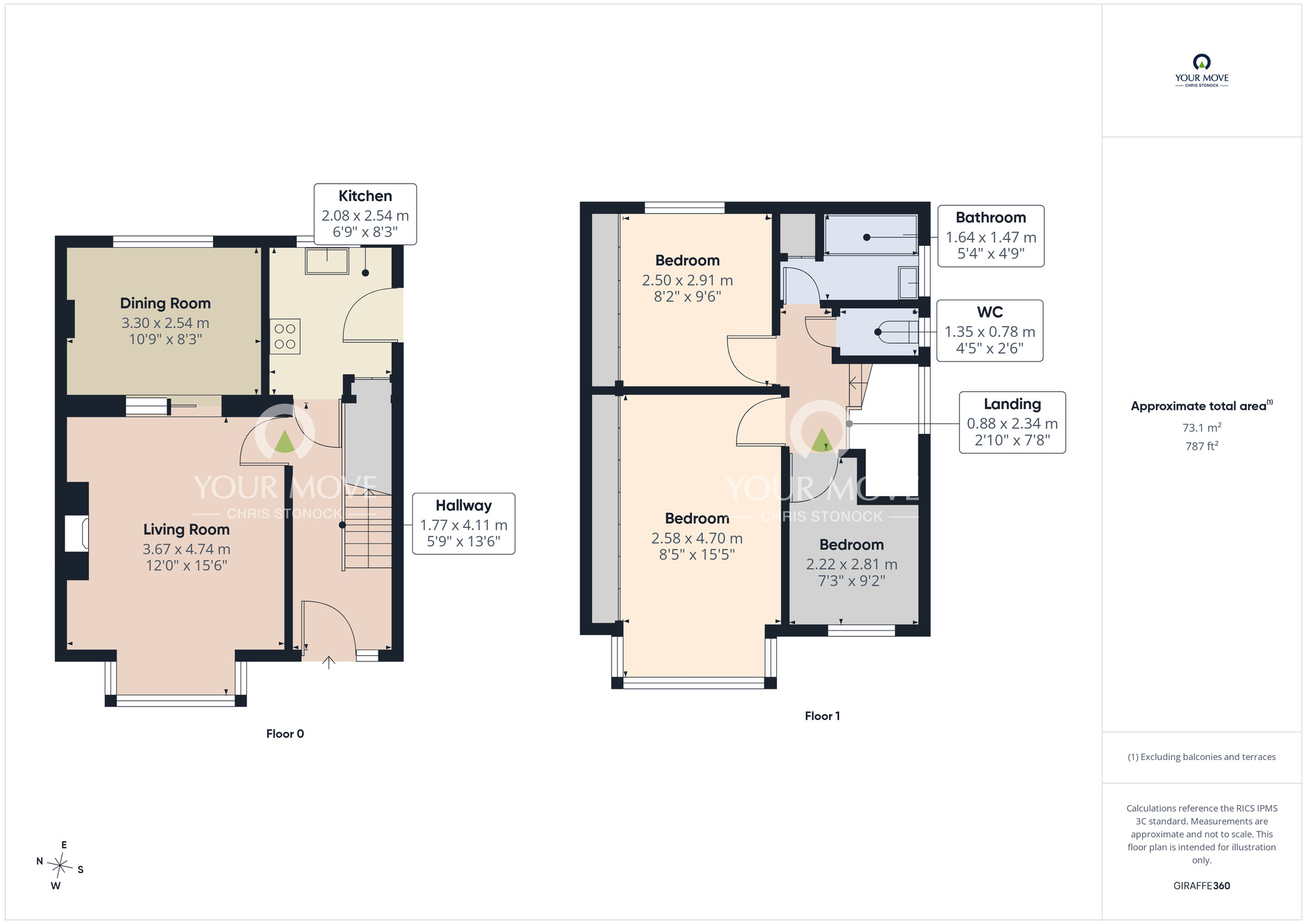 Floorplan of 3 bedroom Semi Detached House for sale, Boyd Crescent, Wallsend, Tyne and Wear, NE28