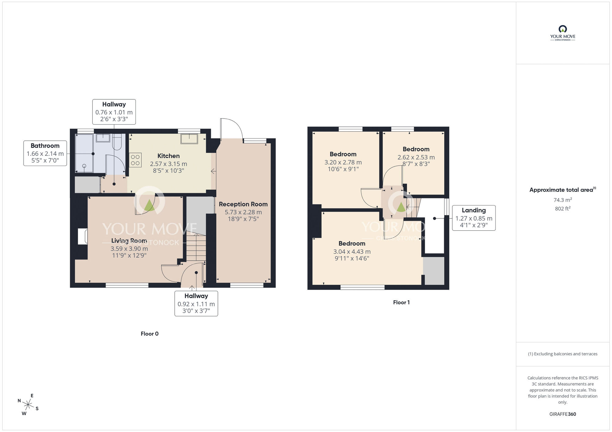 Floorplan of 3 bedroom Semi Detached House for sale, Station Road North, Wallsend, Tyne and Wear, NE28