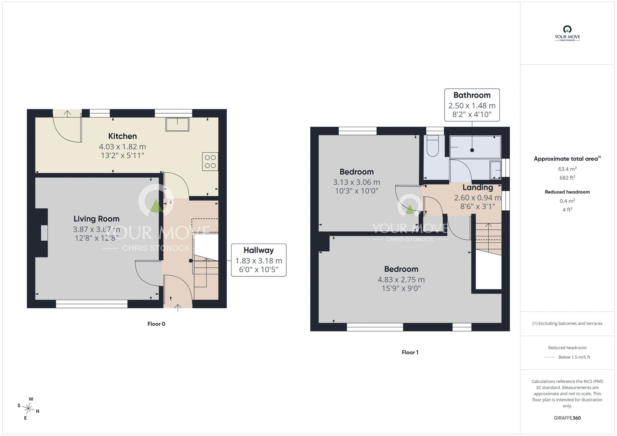 Floorplan of 2 bedroom Semi Detached House for sale, Elgin Avenue, Wallsend, Tyne and Wear, NE28