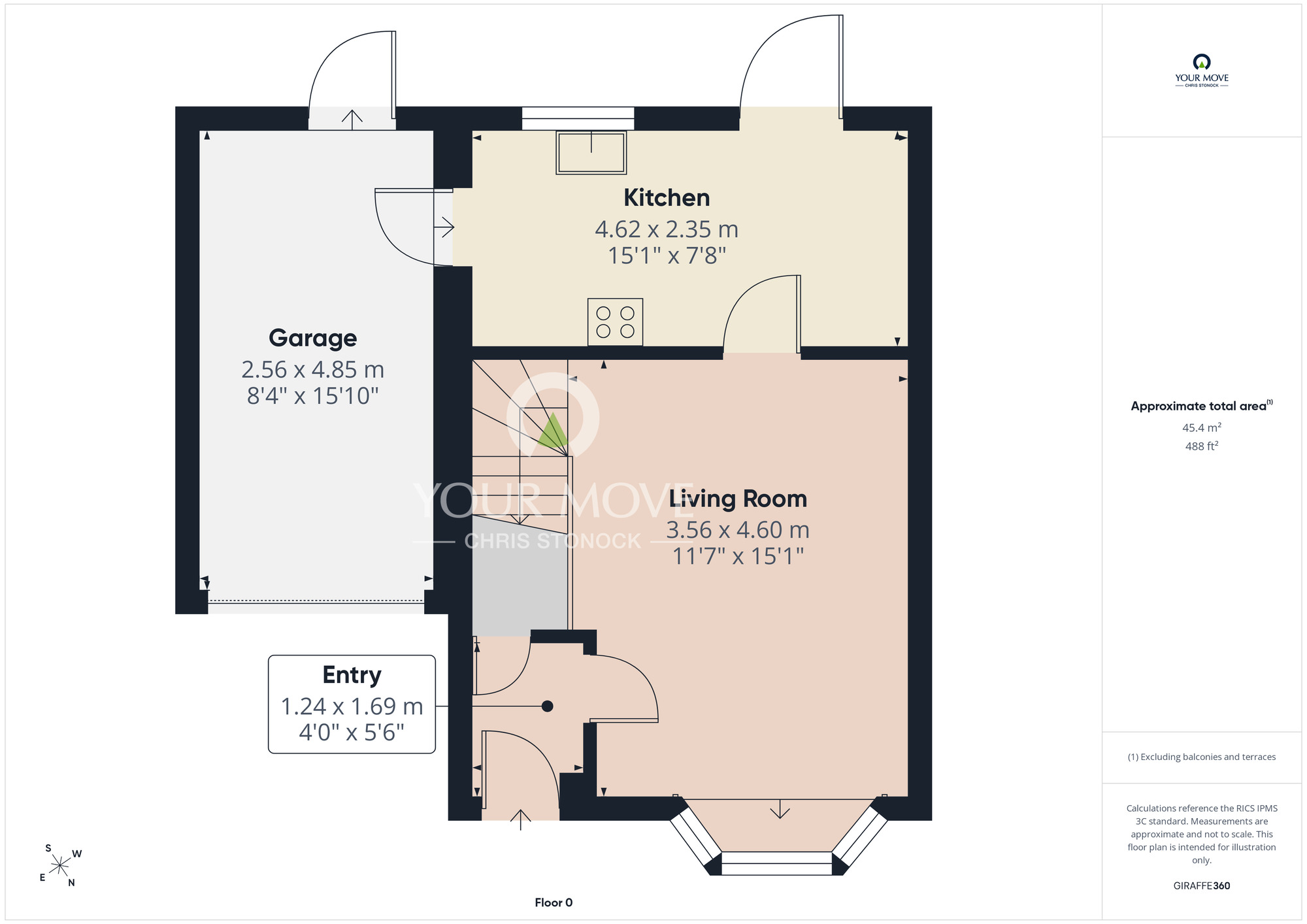 Floorplan of 3 bedroom Semi Detached House for sale, Fairfield, Longbenton, Tyne and Wear, NE12