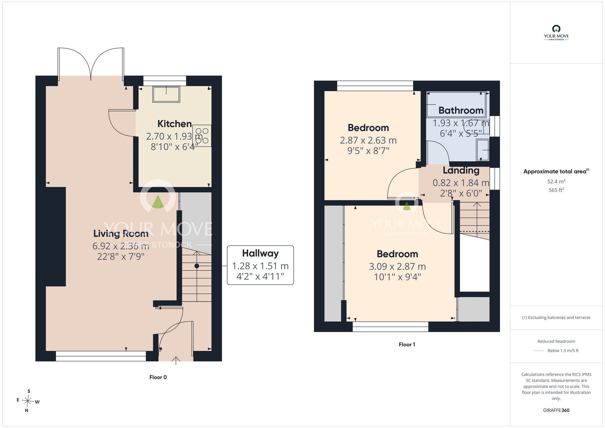 Floorplan of 2 bedroom Semi Detached House for sale, Hotspur Road, Wallsend, Tyne and Wear, NE28