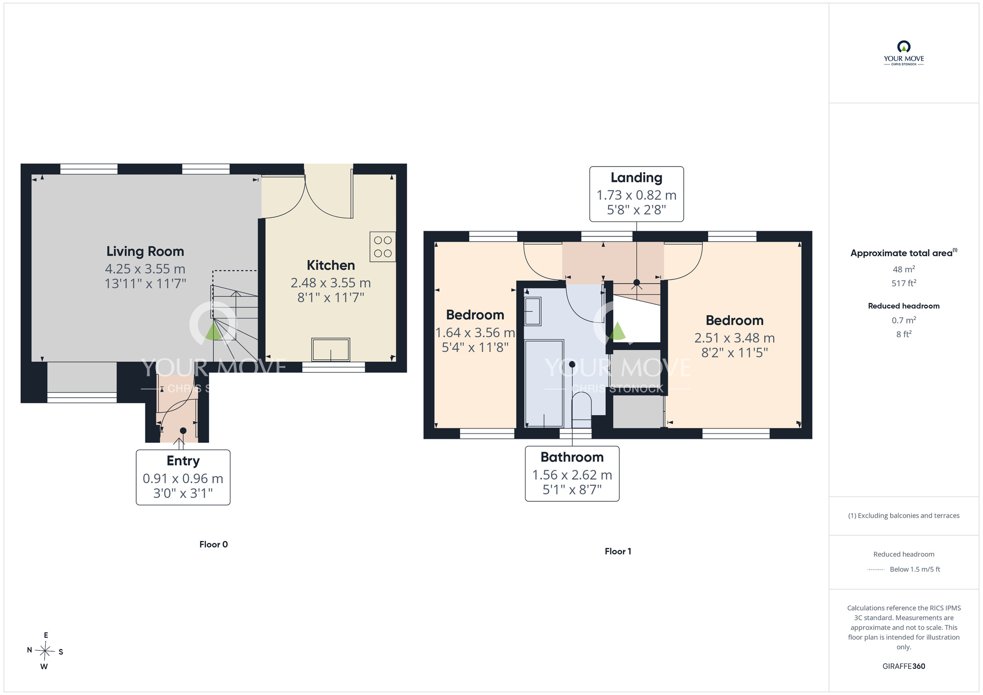 Floorplan of 2 bedroom Semi Detached House for sale, Eston Court, Wallsend, Tyne and Wear, NE28