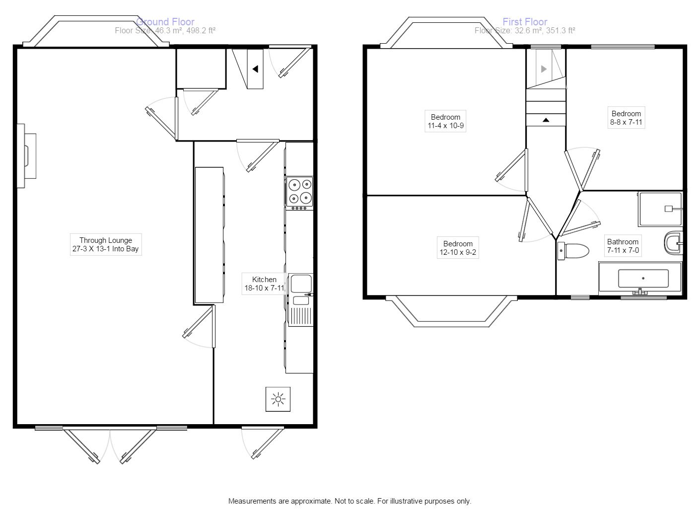 Floorplan of 3 bedroom Mid Terrace House to rent, Hall Farm Drive, Whitton, Twickenham, TW2