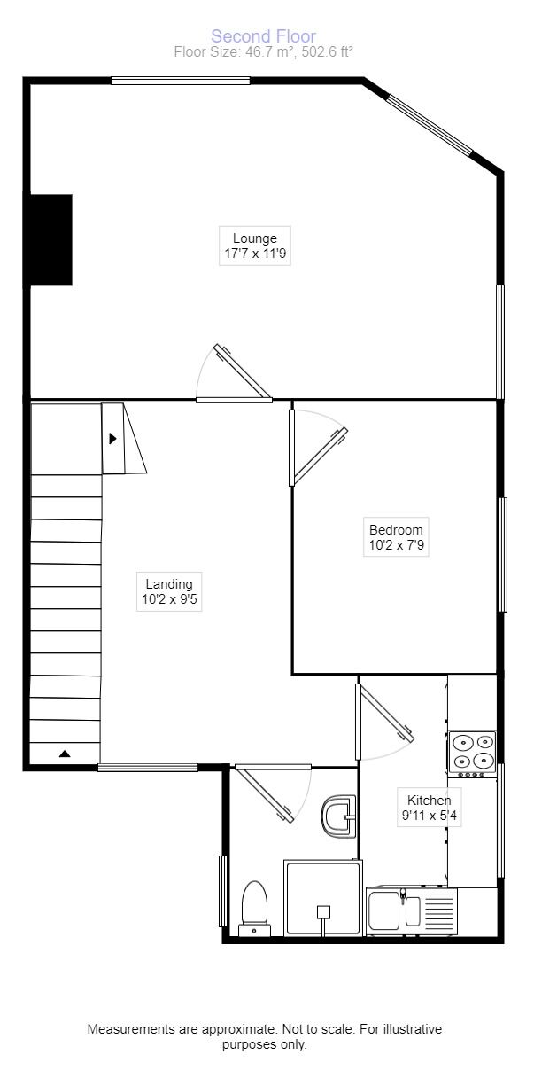 Floorplan of 1 bedroom  Flat to rent, High Street, Whitton, Twickenham, TW2