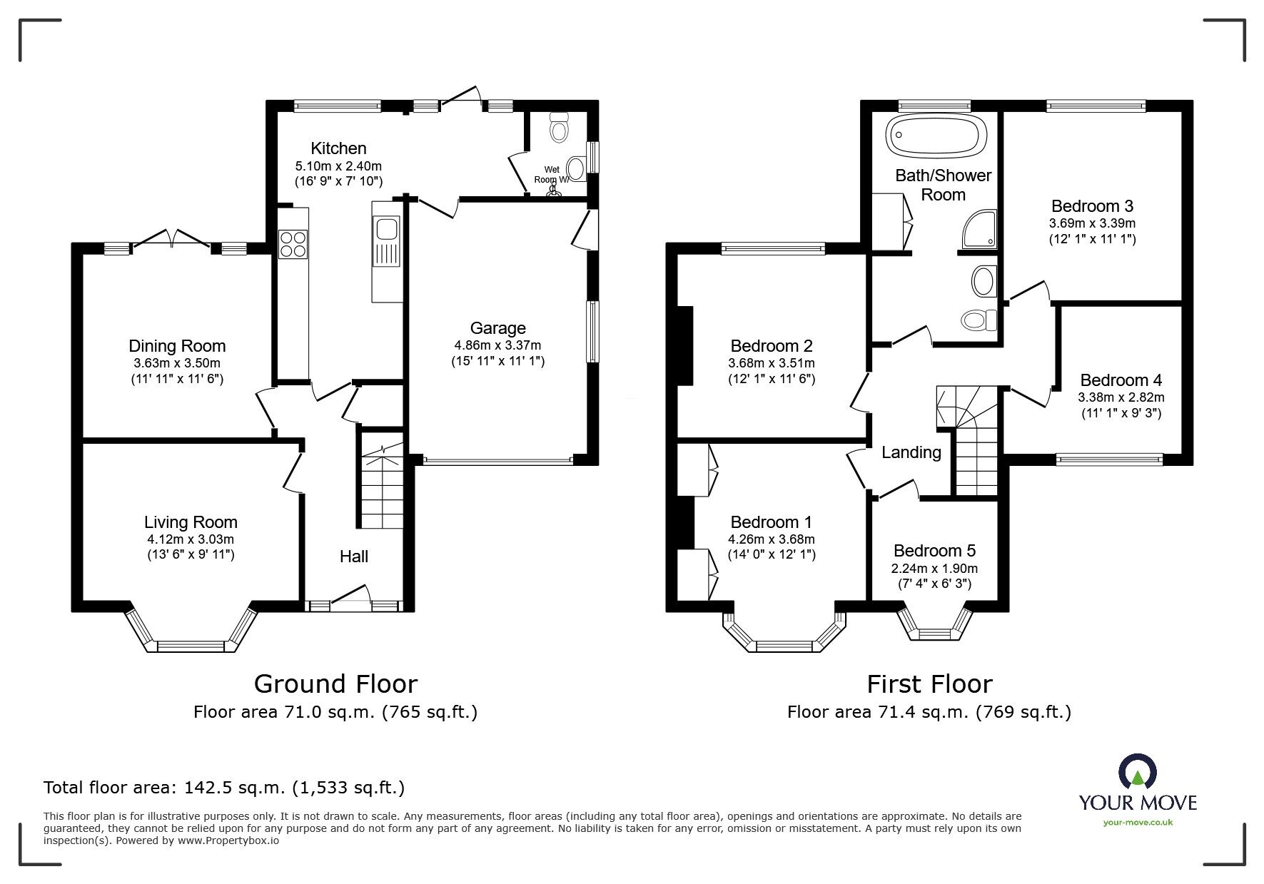 Floorplan of 5 bedroom Semi Detached House for sale, Runnymede Gardens, Whitton, Twickenham, TW2