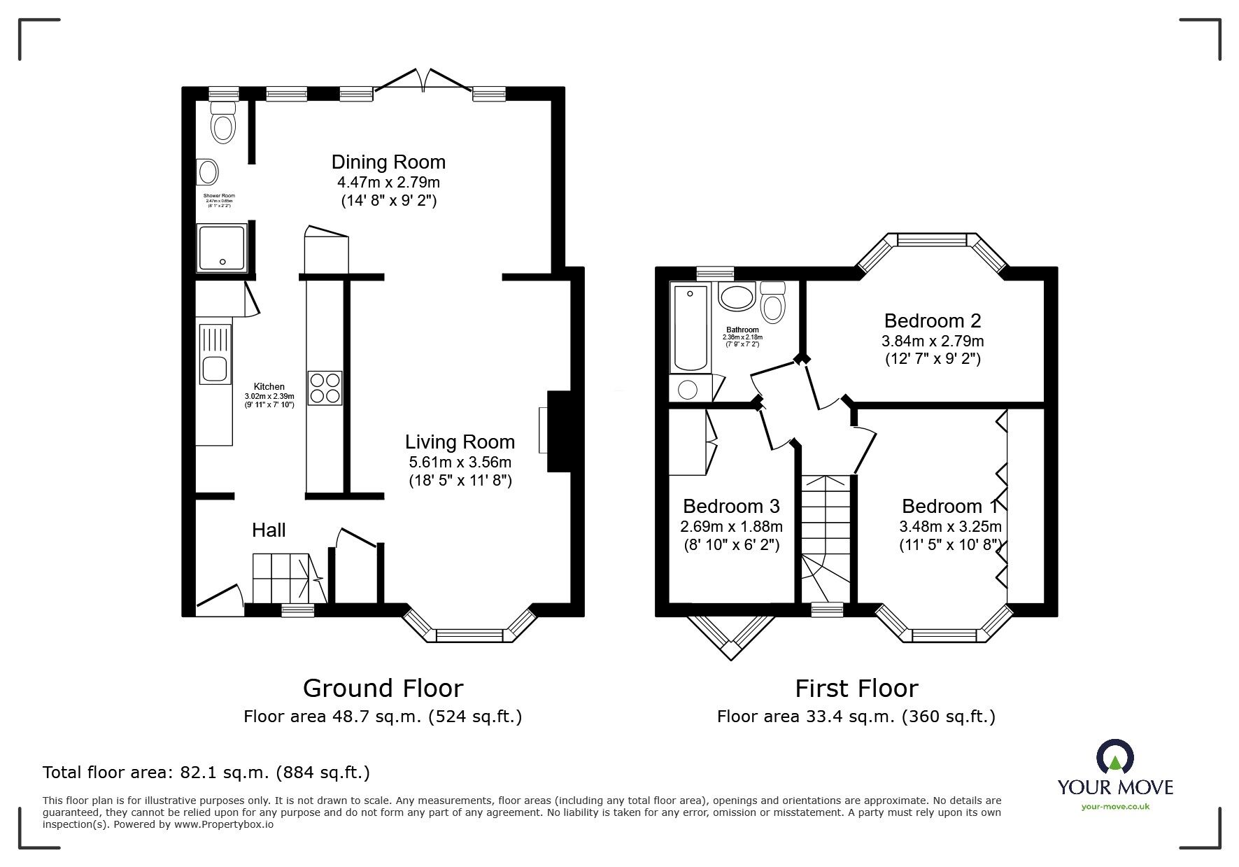 Floorplan of 3 bedroom Mid Terrace House for sale, Milner Drive, Whitton, Twickenham, TW2