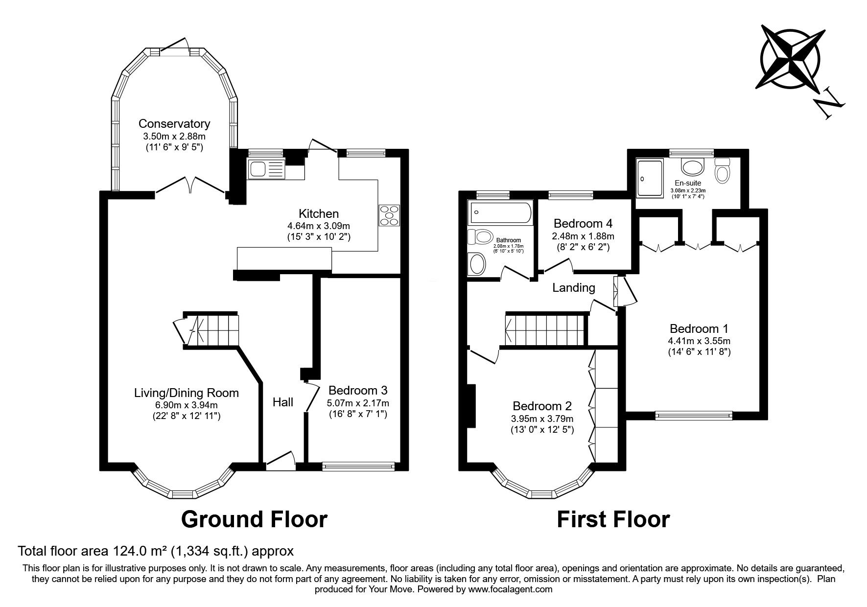 Floorplan of 4 bedroom Semi Detached House for sale, Ellerman Avenue, Whitton, Twickenham, TW2