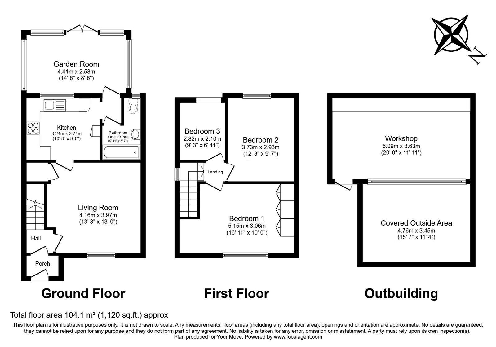 Floorplan of 3 bedroom Semi Detached House for sale, Longford Road, Whitton,Twickenham, TW2