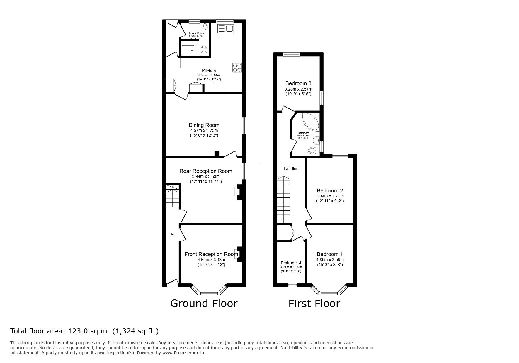 Floorplan of 4 bedroom Detached House for sale, St Stephens Road, Hounslow, TW3