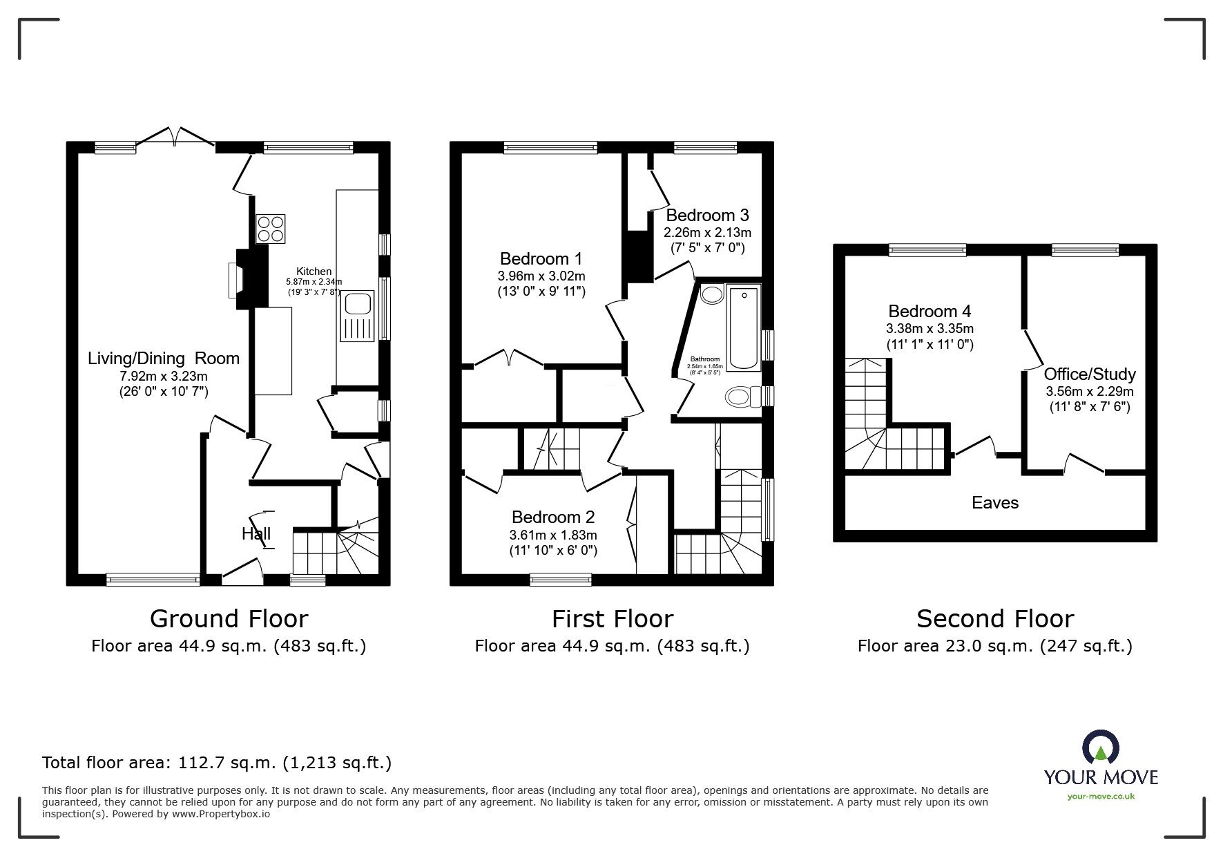 Floorplan of 4 bedroom Semi Detached House for sale, Constance Road, Whitton, Twickenham, TW2