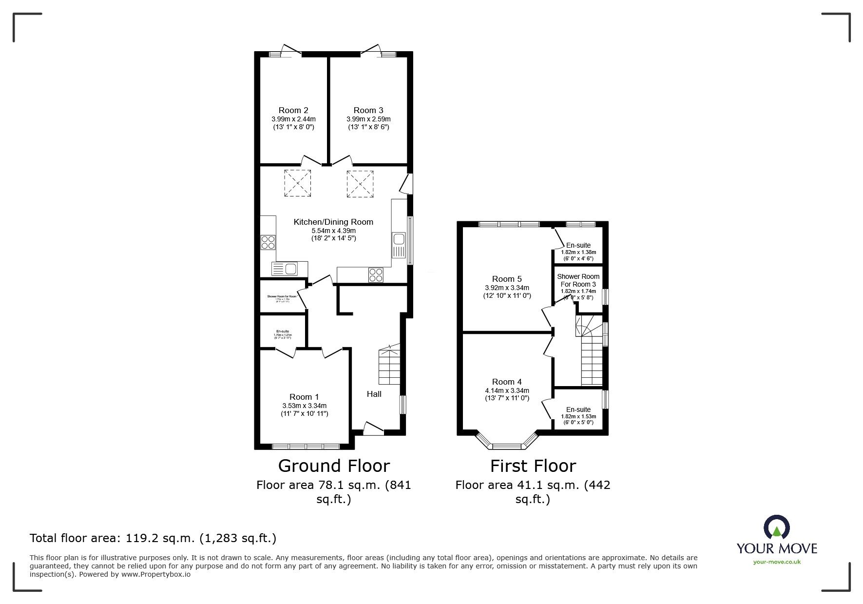 Floorplan of  Room to rent, Park Avenue, Whitton, Hounslow, TW3
