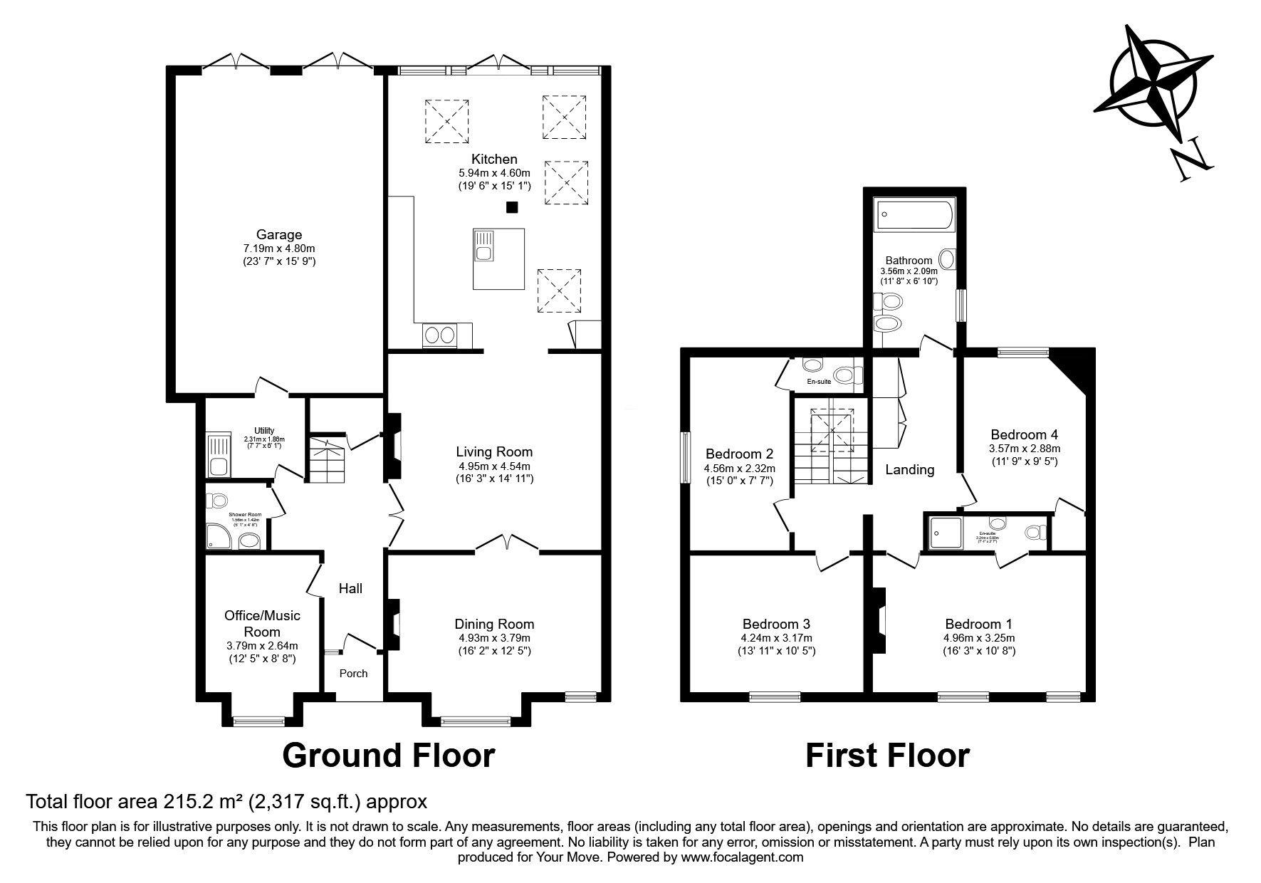 Floorplan of 4 bedroom End Terrace House for sale, Whitton Dene, Whitton, Hounslow, TW3