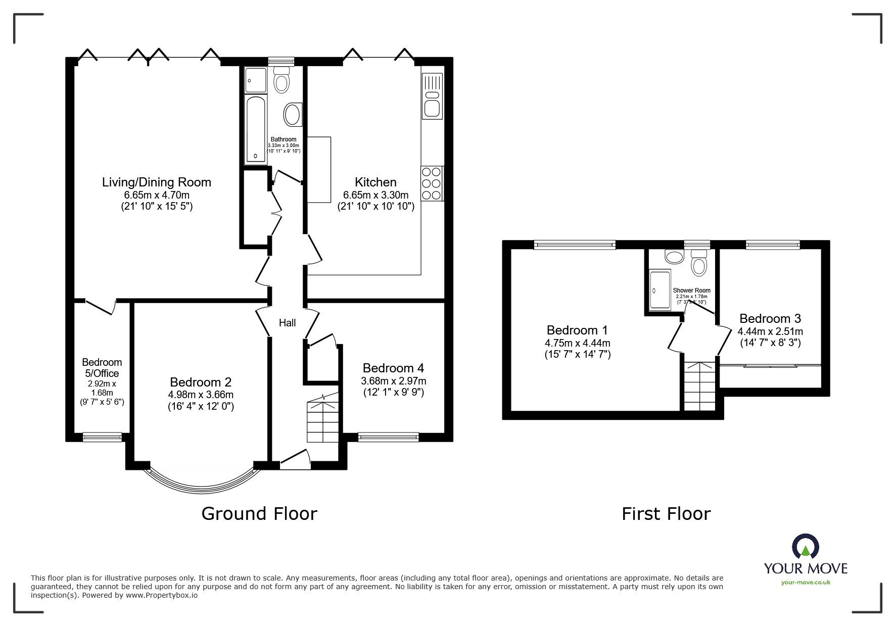 Floorplan of 5 bedroom Semi Detached Bungalow to rent, Lyndhurst Avenue, Twickenham, TW2